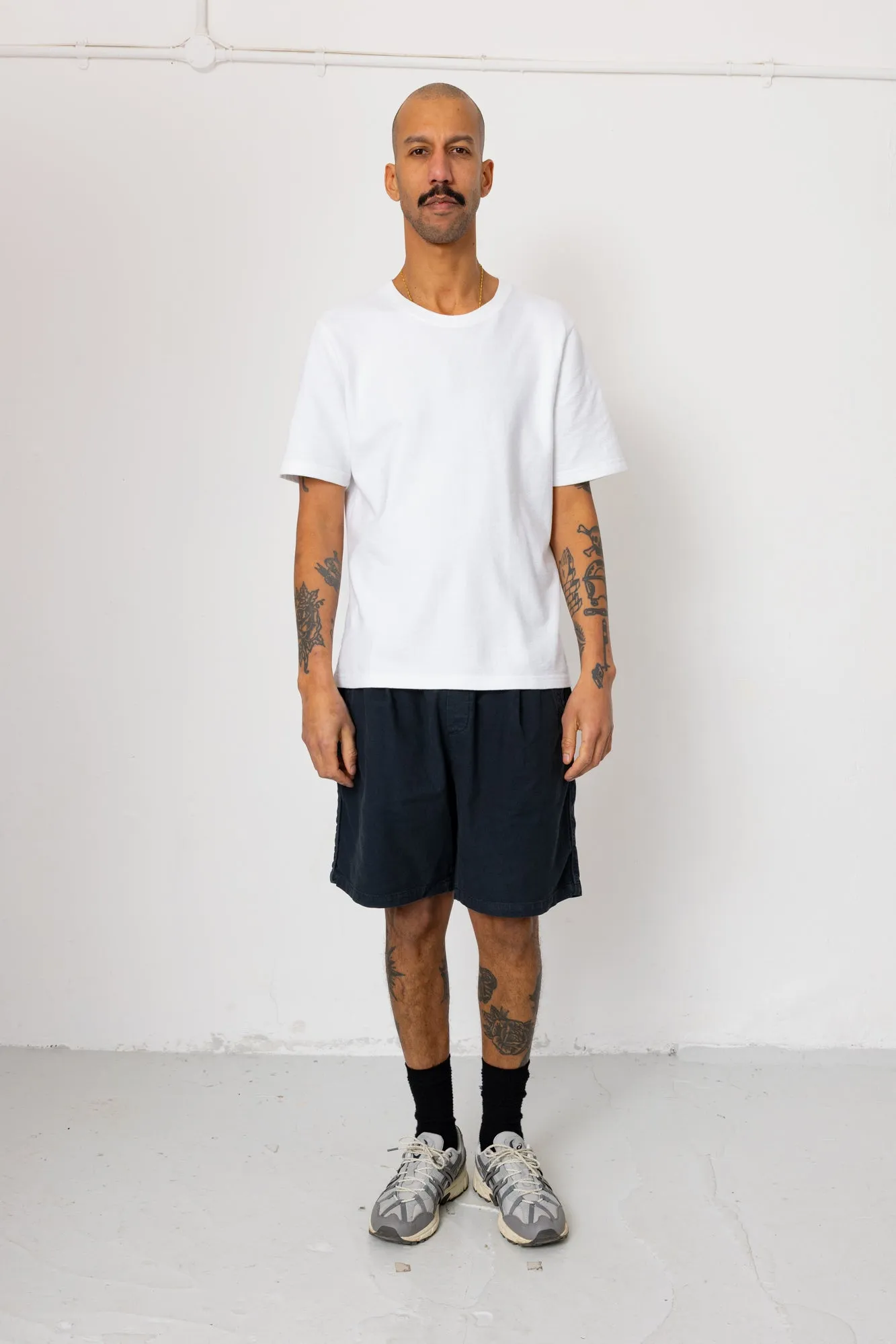 Relaxed Assembly Short - Black Cotton Linen sold by Folk product image thumbnail 2