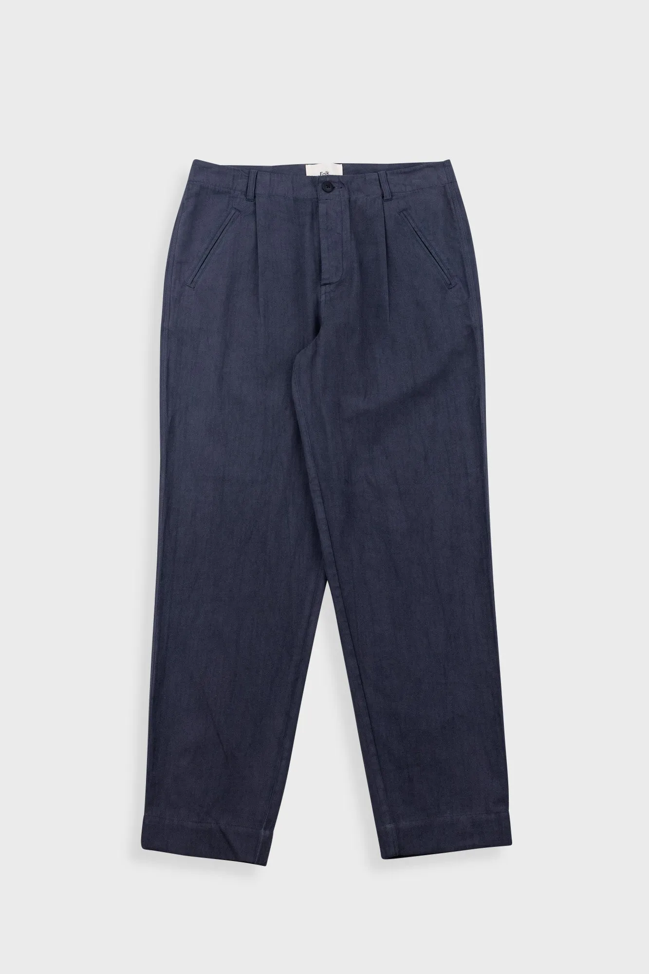 Assembly Pant - Slate Blue Herringbone sold by Folk