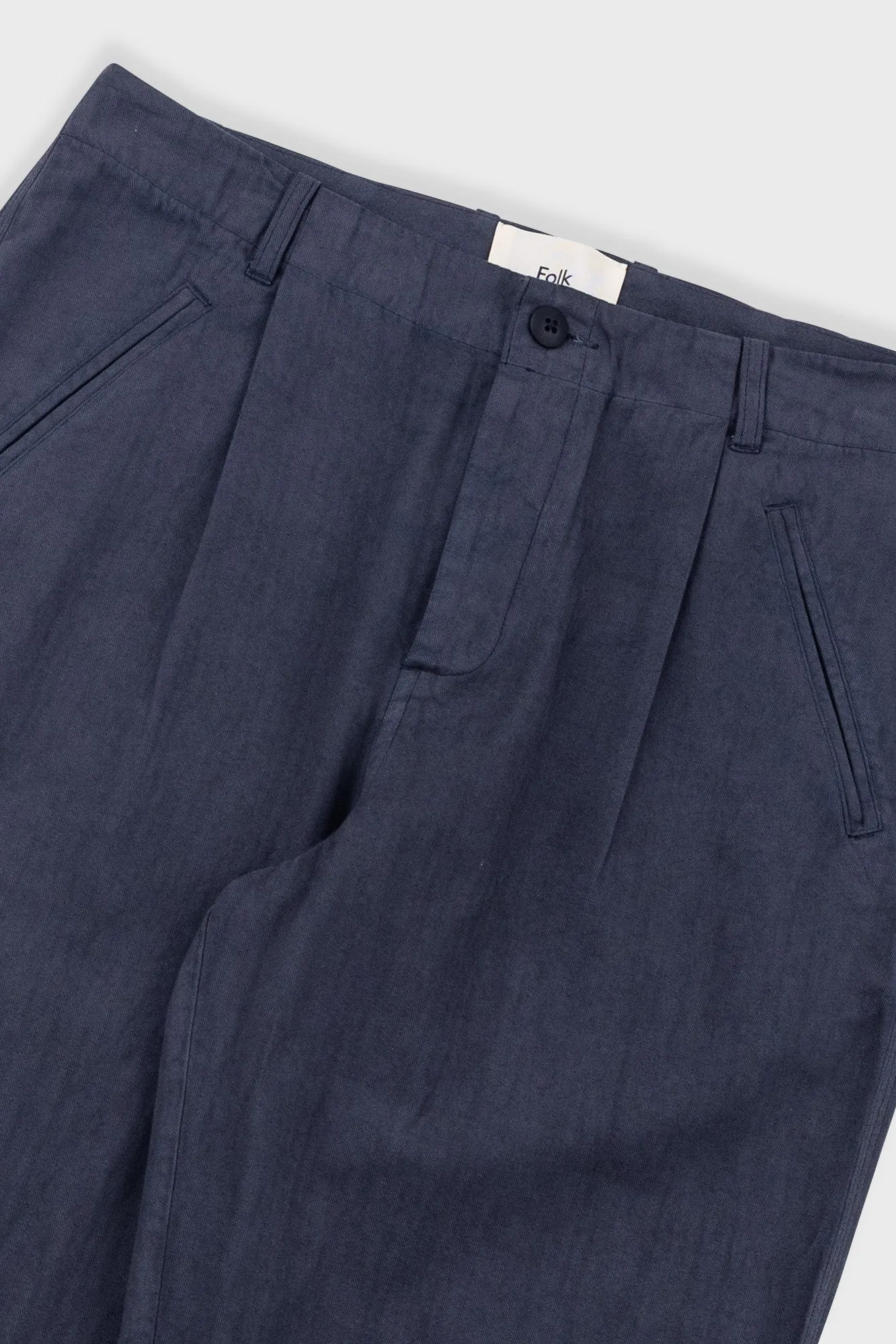 Assembly Pant - Slate Blue Herringbone sold by Folk product image thumbnail 5