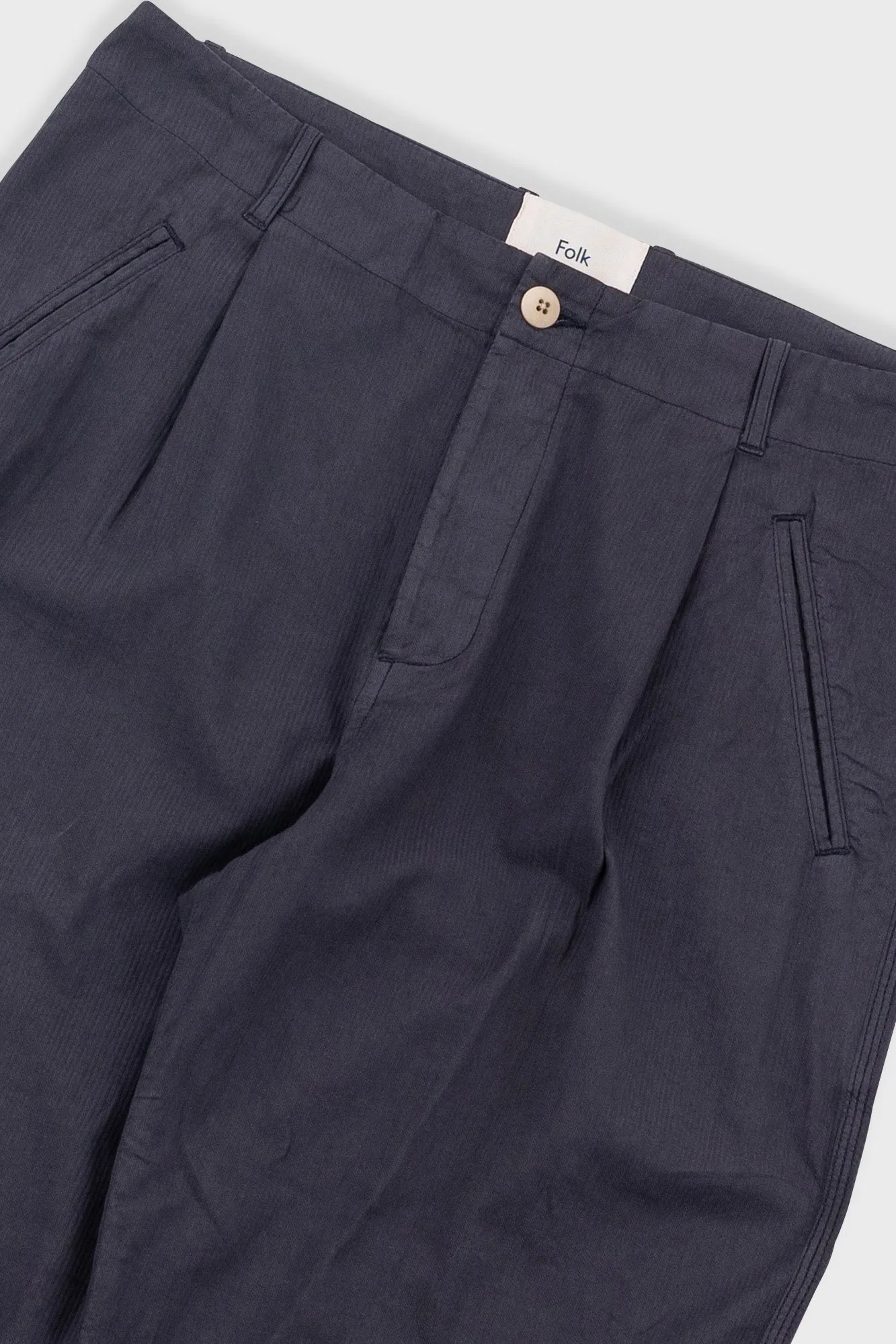 Assembly Pant - Soft Black Ministripe sold by Folk product image thumbnail 5