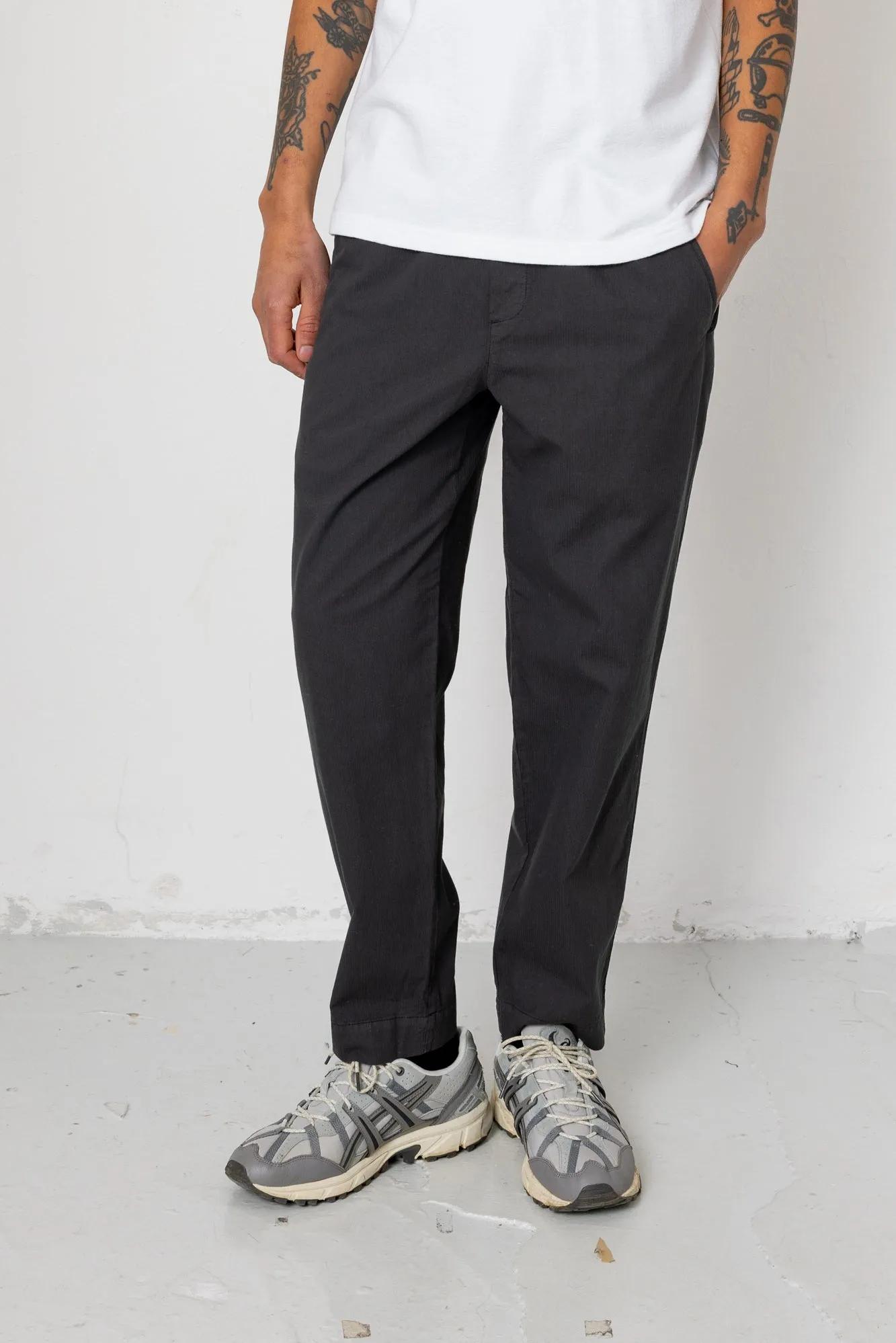 Assembly Pant - Soft Black Ministripe sold by Folk product image thumbnail 3