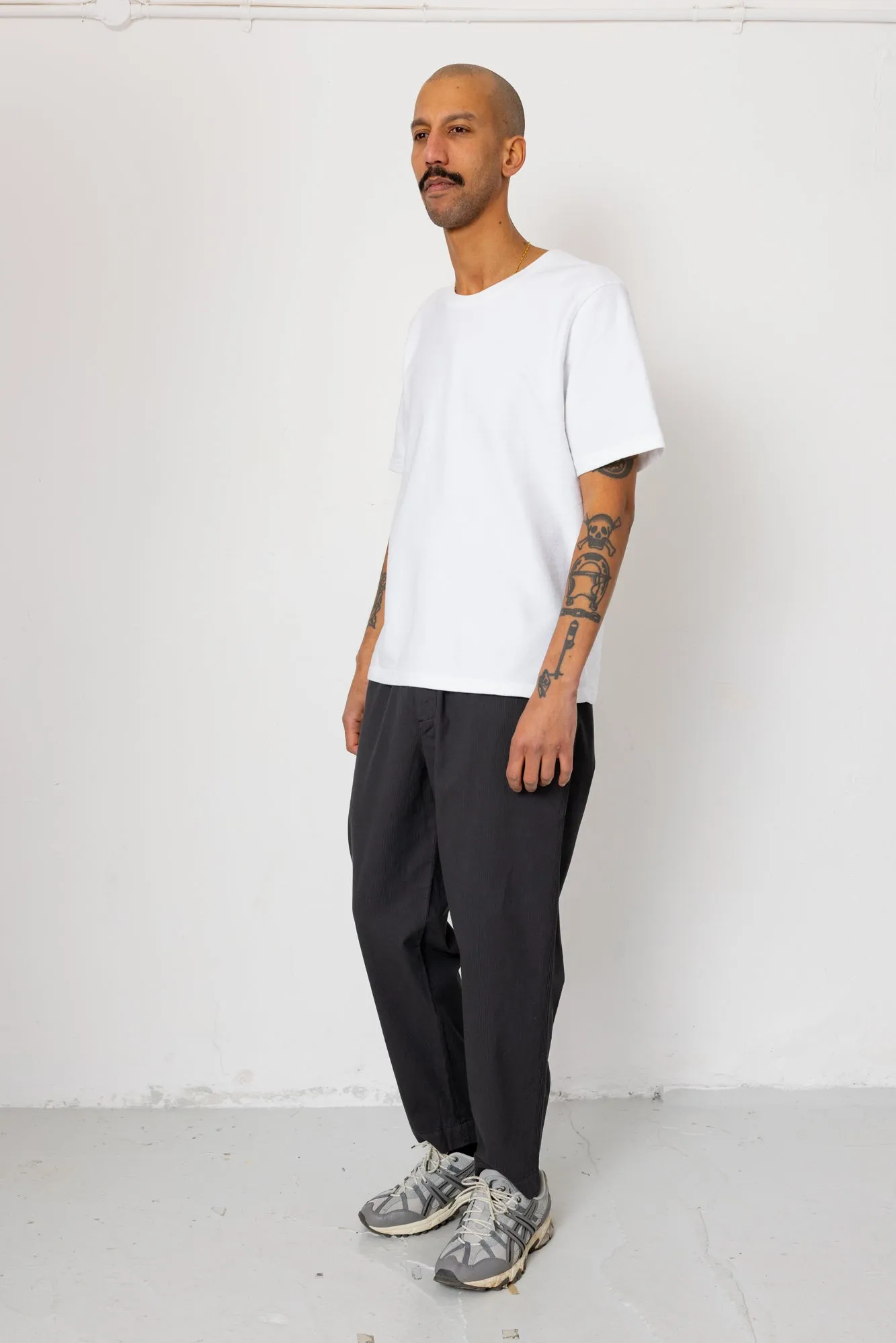 Assembly Pant - Soft Black Ministripe sold by Folk product image thumbnail 4