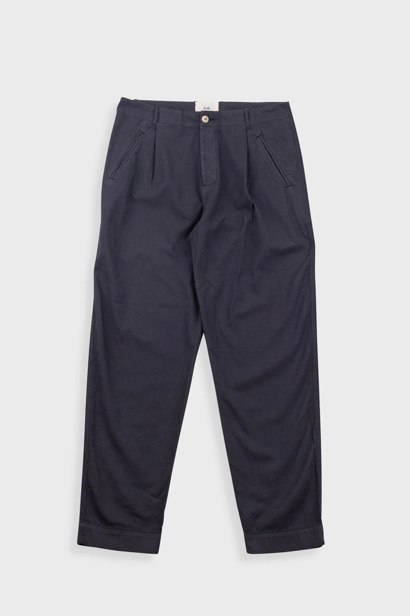 Assembly Pant - Soft Black Ministripe sold by Folk product image thumbnail 2