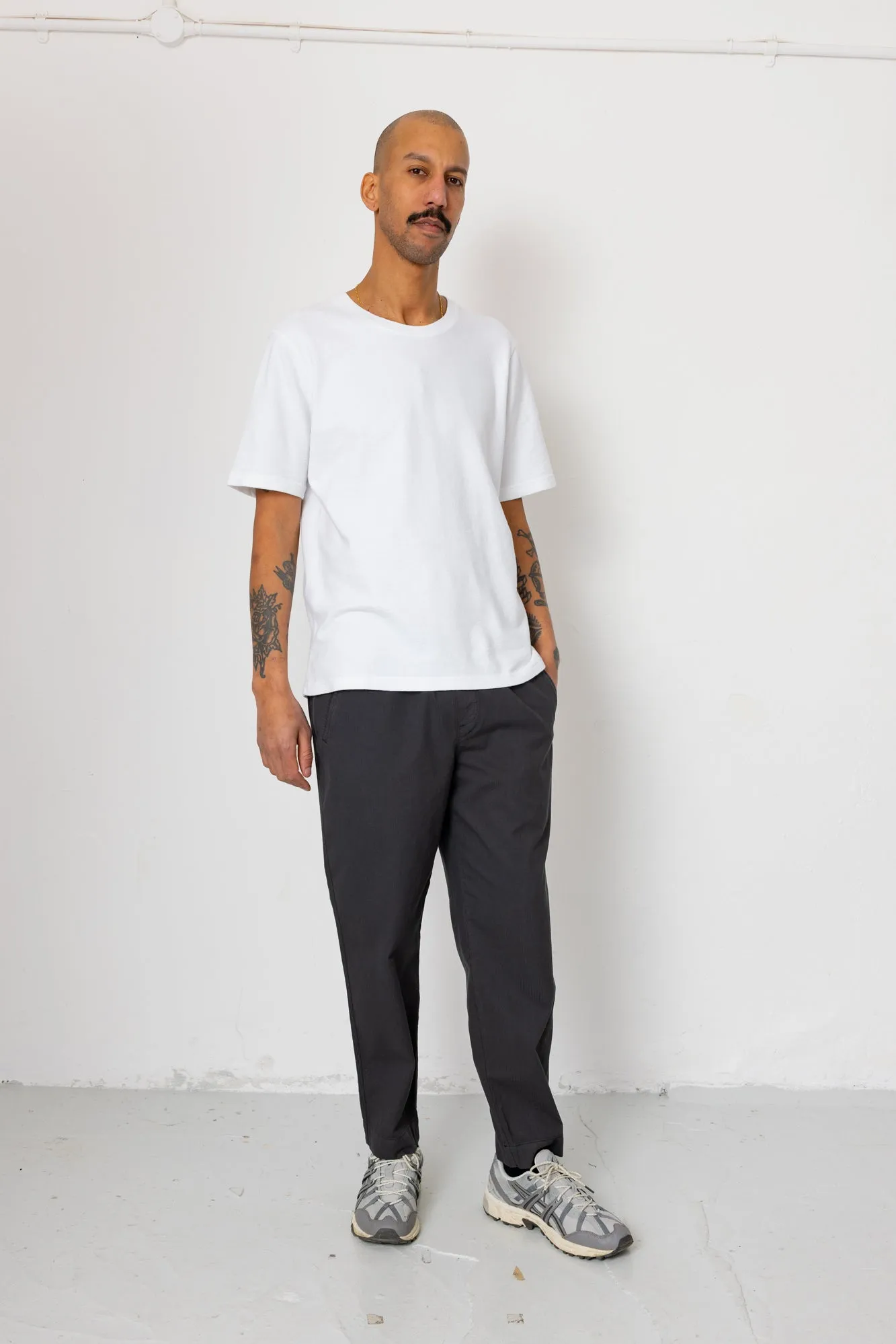 Assembly Pant - Soft Black Ministripe sold by Folk