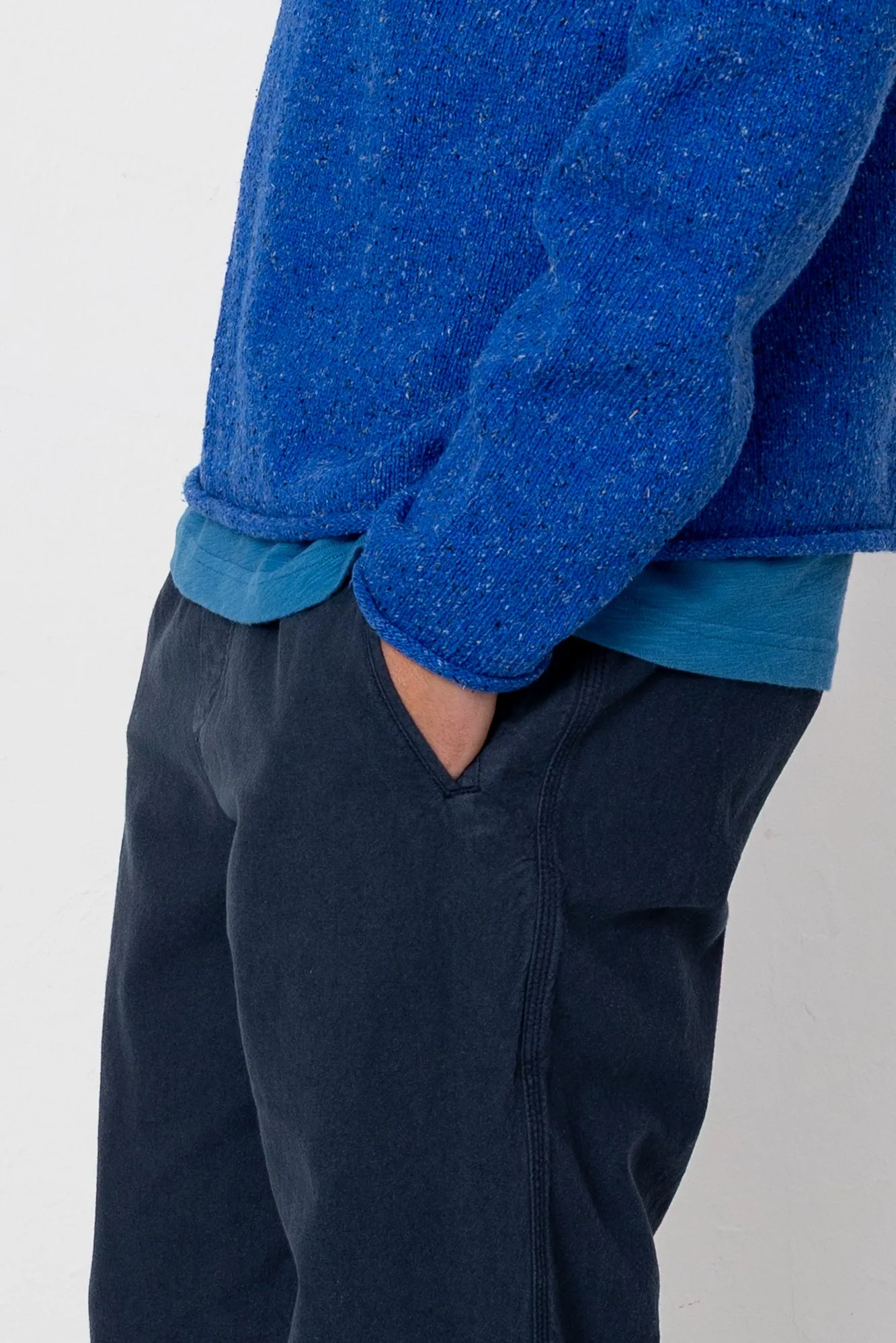 Assembly Pant - Dark Navy Cotton Linen sold by Folk product image thumbnail 5