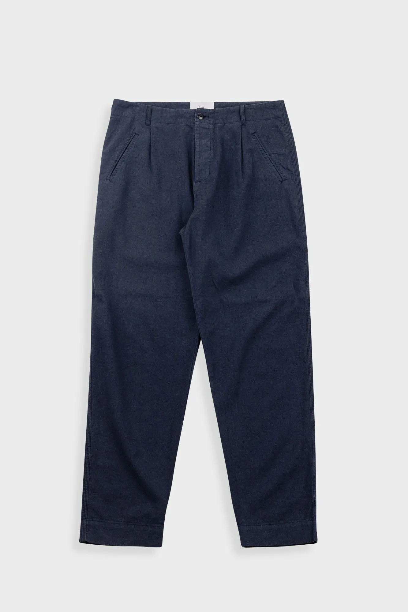 Assembly Pant - Dark Navy Cotton Linen sold by Folk product image thumbnail 2