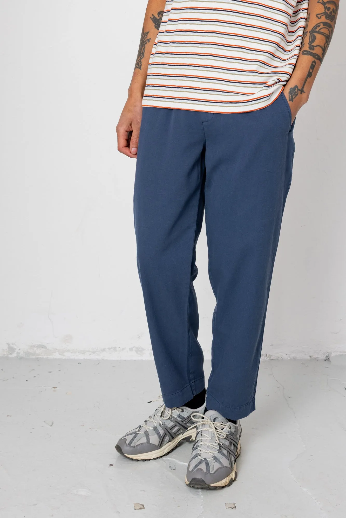 Drawcord Assembly Pant - Soft Navy Canvas sold by Folk product image thumbnail 3
