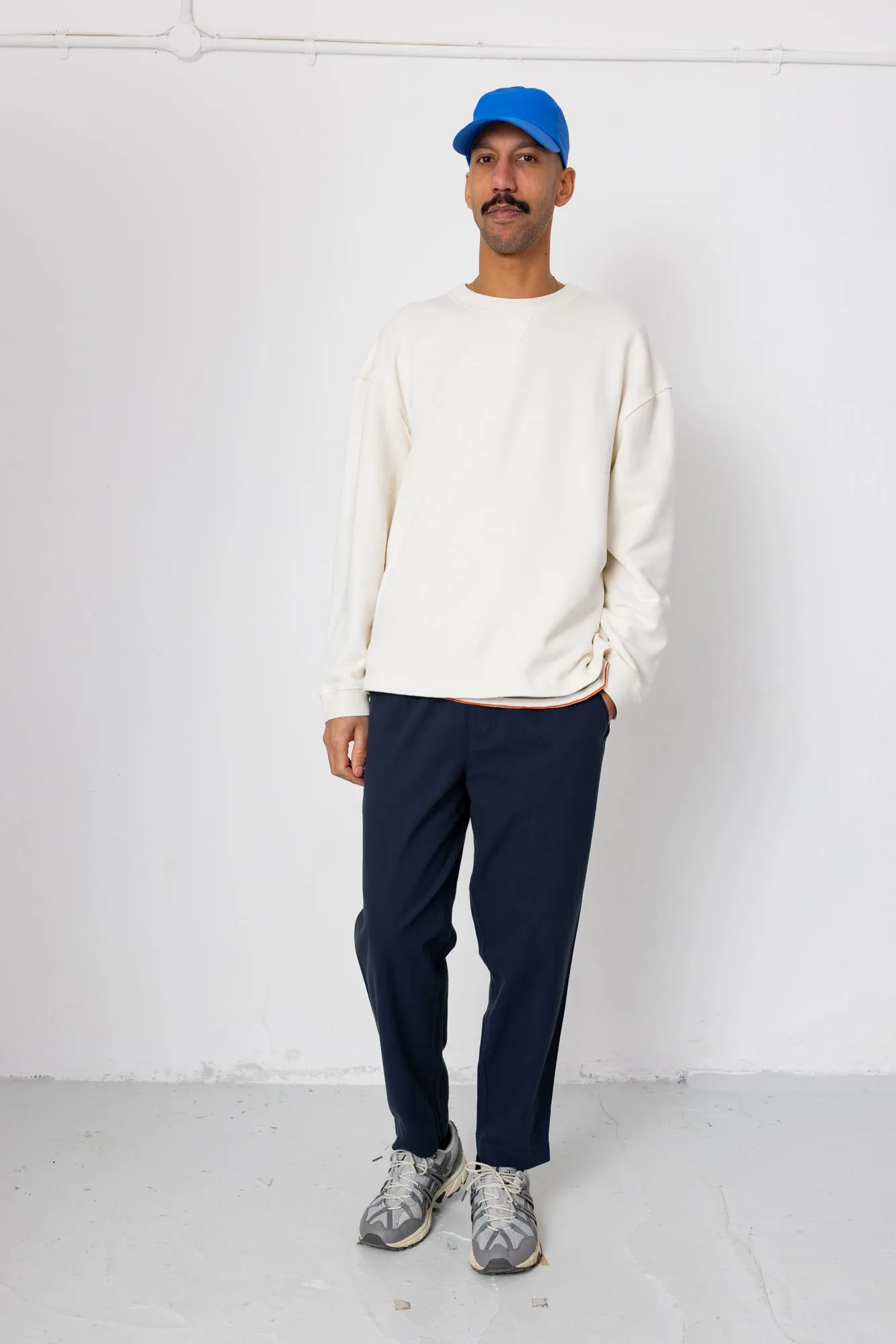 Assembly Pant - Navy Herringbone sold by Folk product image thumbnail 2