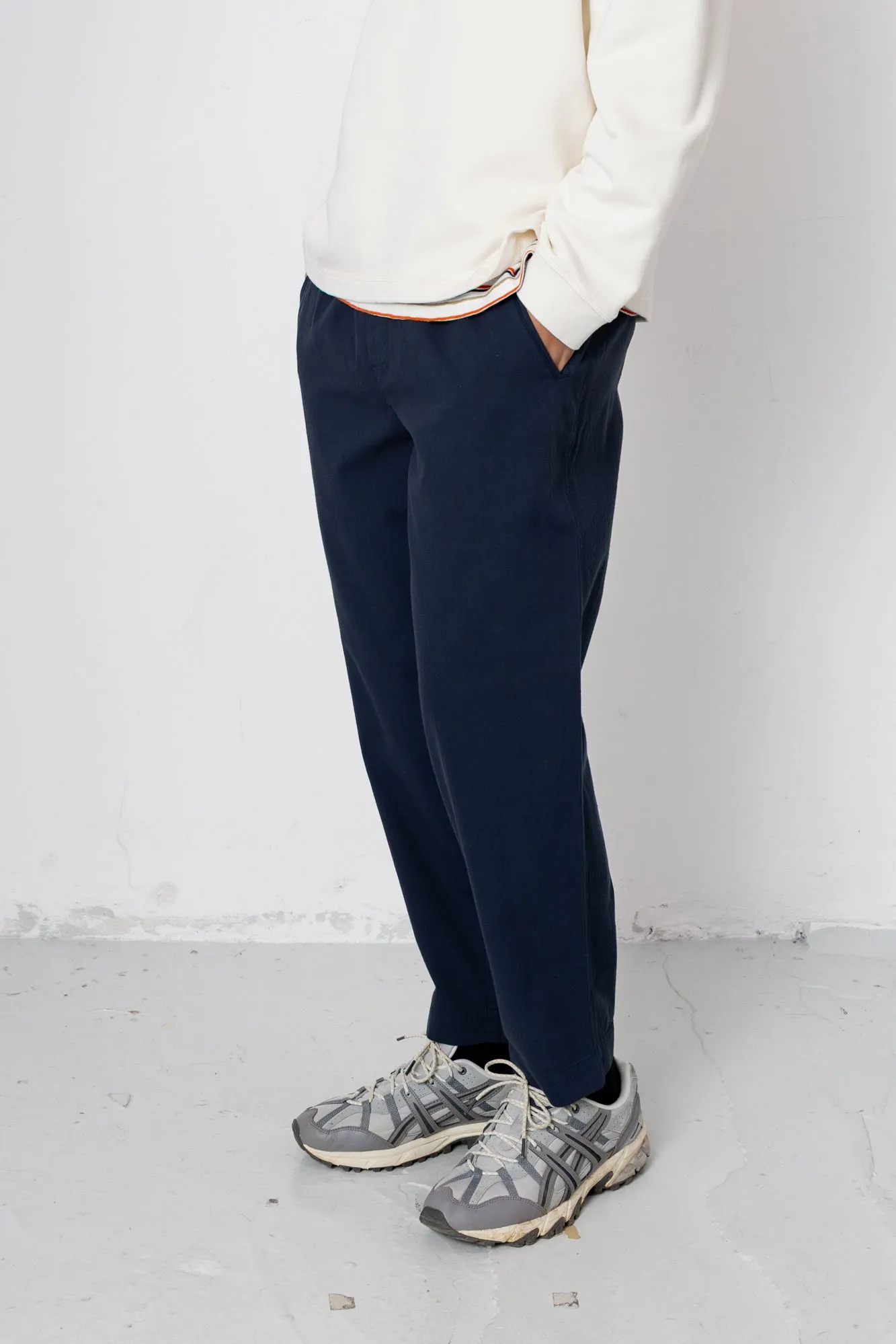 Assembly Pant - Navy Herringbone sold by Folk product image thumbnail 3