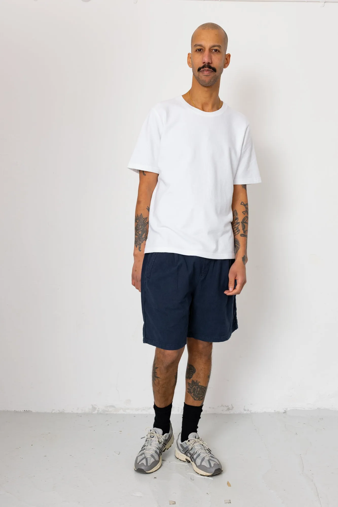 Relaxed Assembly Short - Dark Navy Cotton Linen sold by Folk product image thumbnail 2