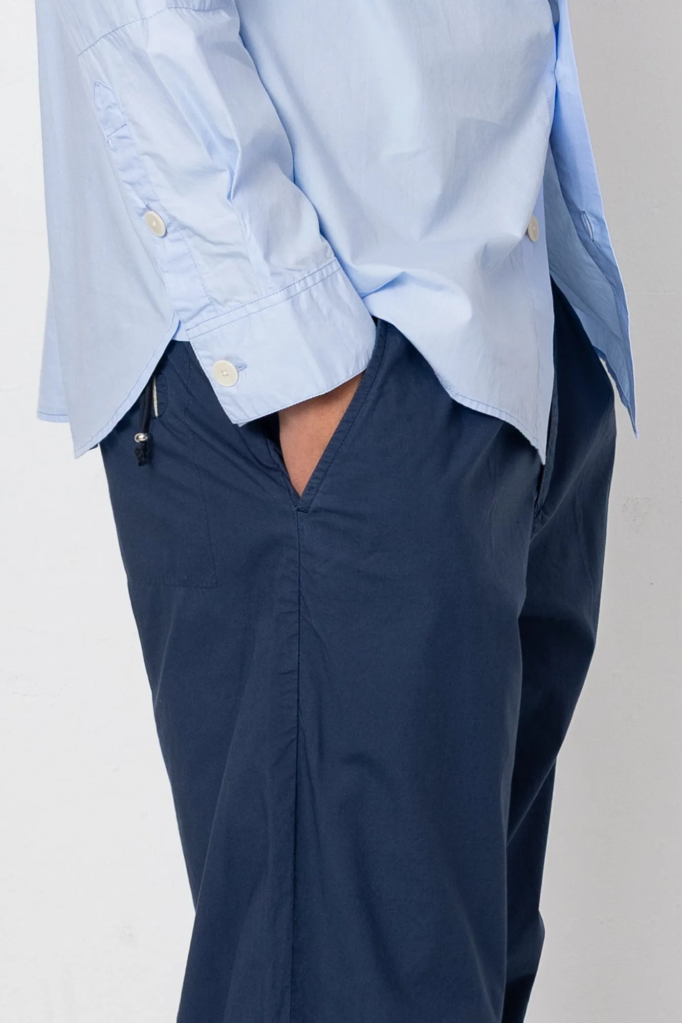 Signal Pant - Soft Navy Tech Poplin sold by Folk product image thumbnail 5