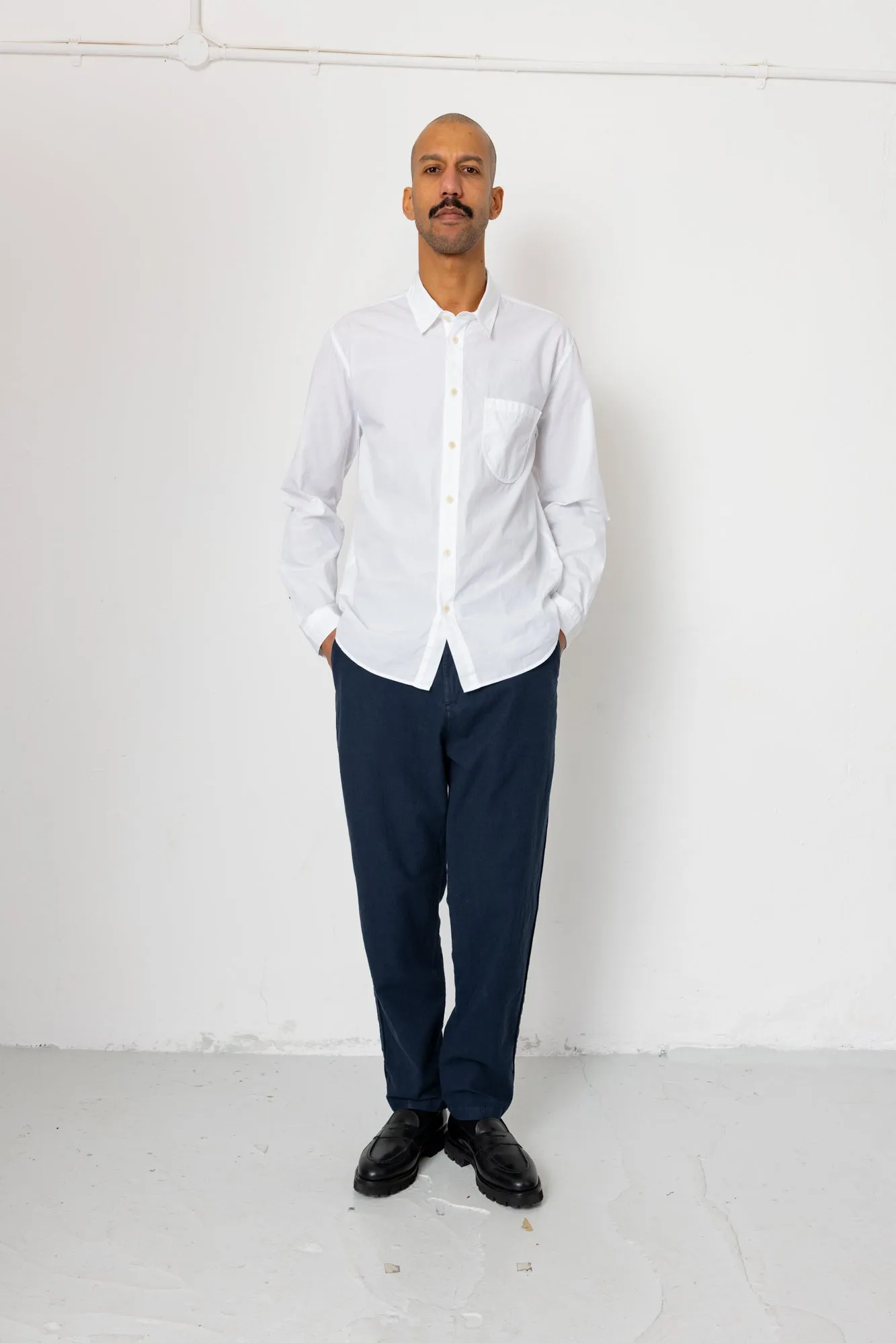 Cotton Linen Trouser - Dark Navy sold by Folk product image thumbnail 2
