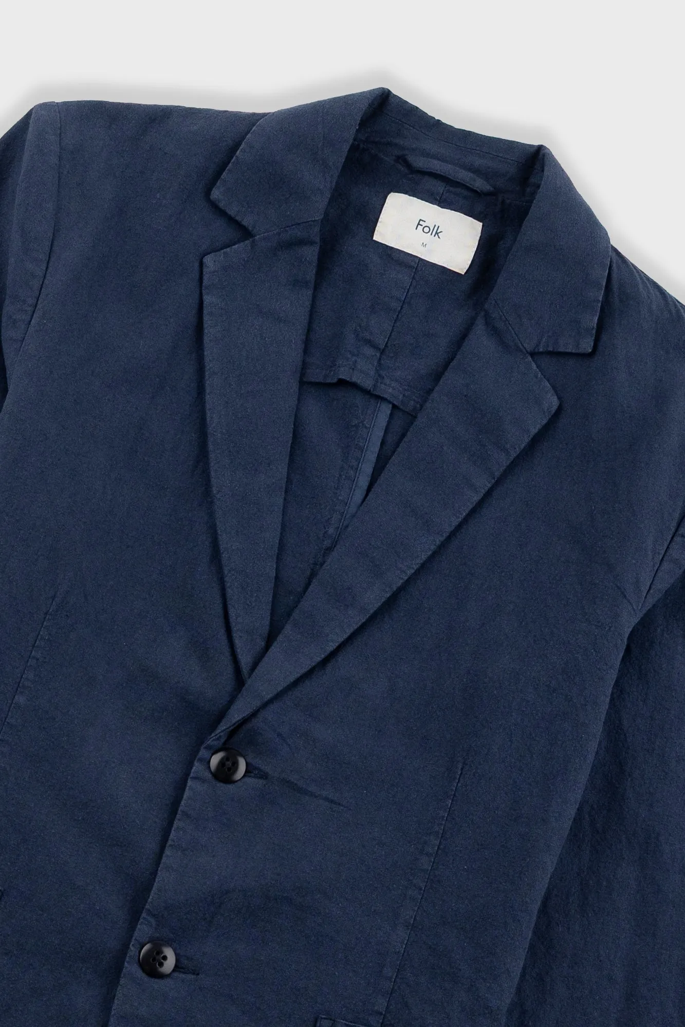Cotton Linen Blazer - Dark Navy sold by Folk product image thumbnail 4