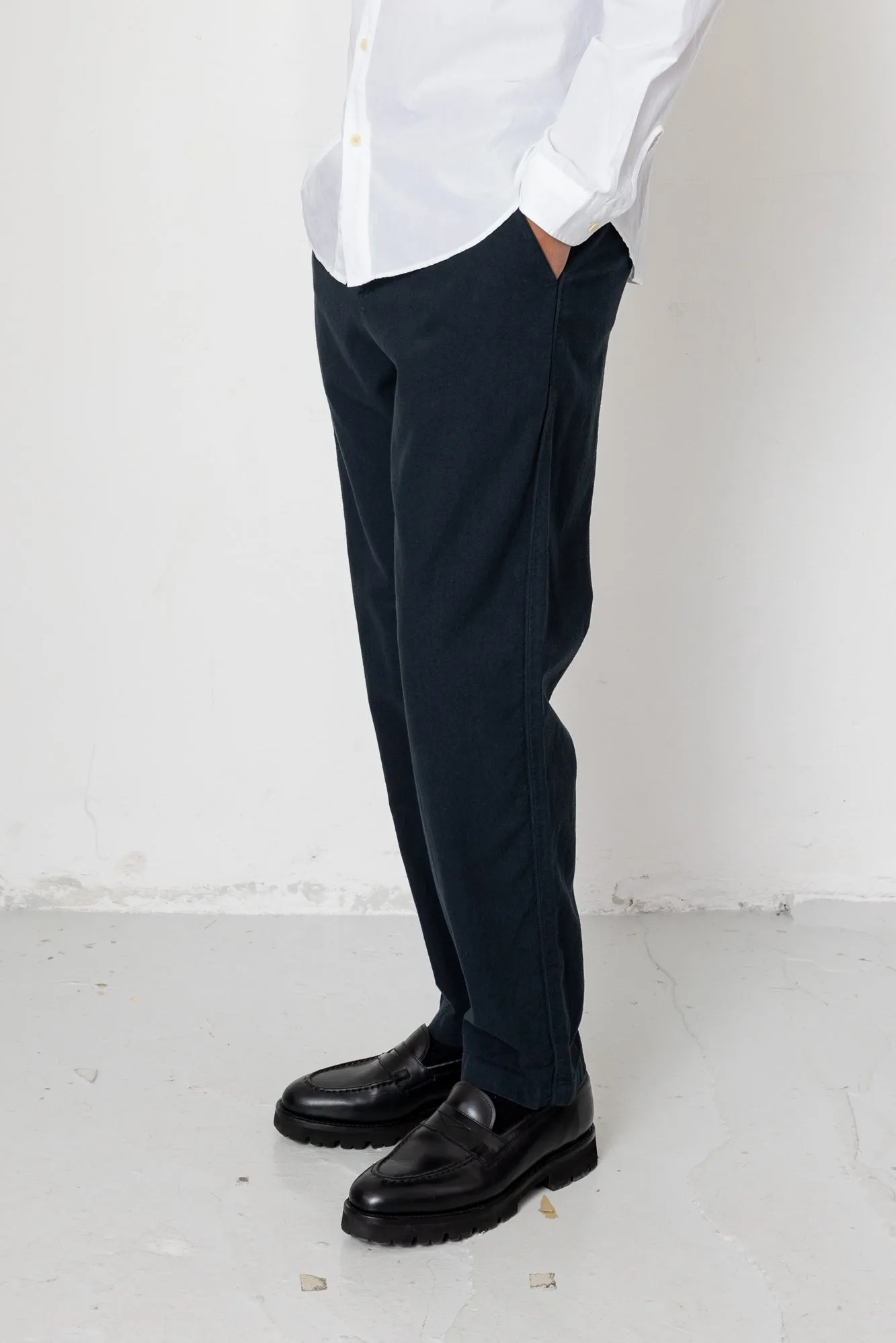 Cotton Linen Trouser - Soft Black sold by Folk product image thumbnail 3