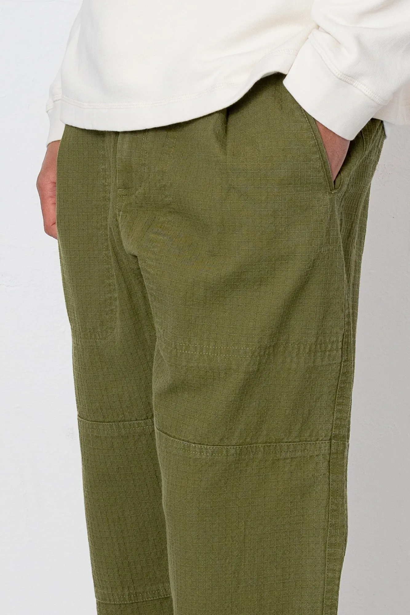 Assembly Utility Trouser - Light Olive Chunky Ripstop sold by Folk product image thumbnail 4