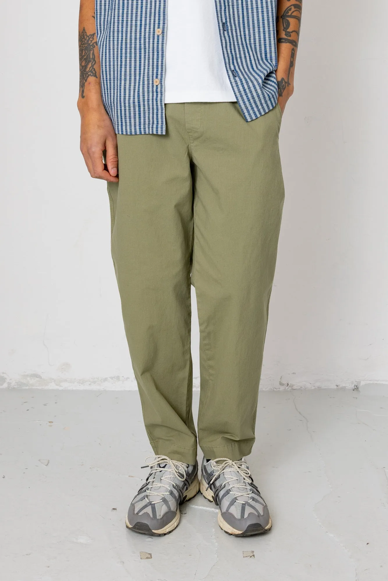 Drawcord Assembly Pant - Light Olive Ripstop sold by Folk product image thumbnail 3