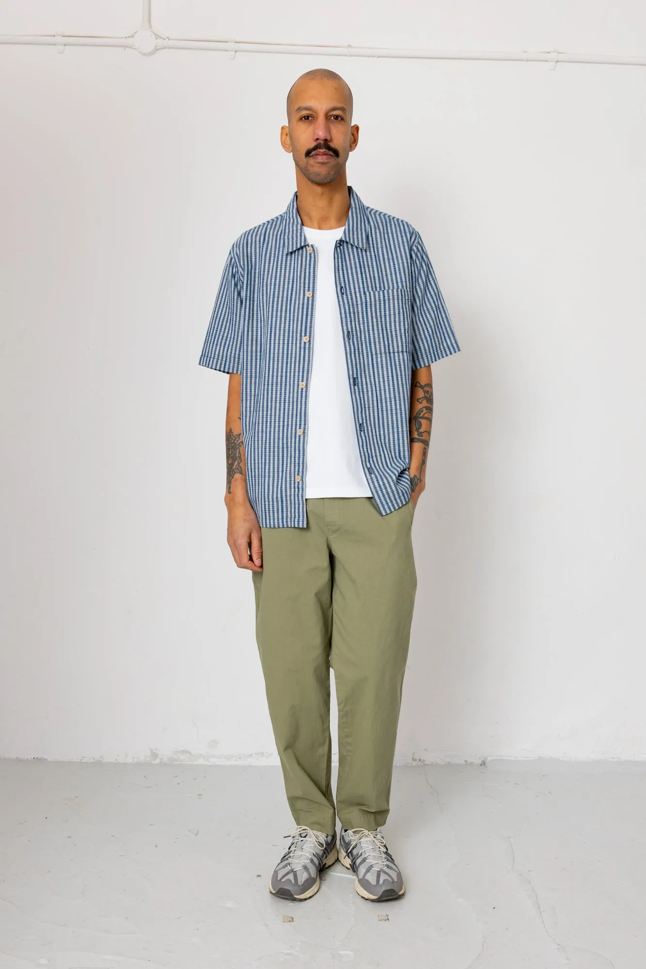 Drawcord Assembly Pant - Light Olive Ripstop sold by Folk