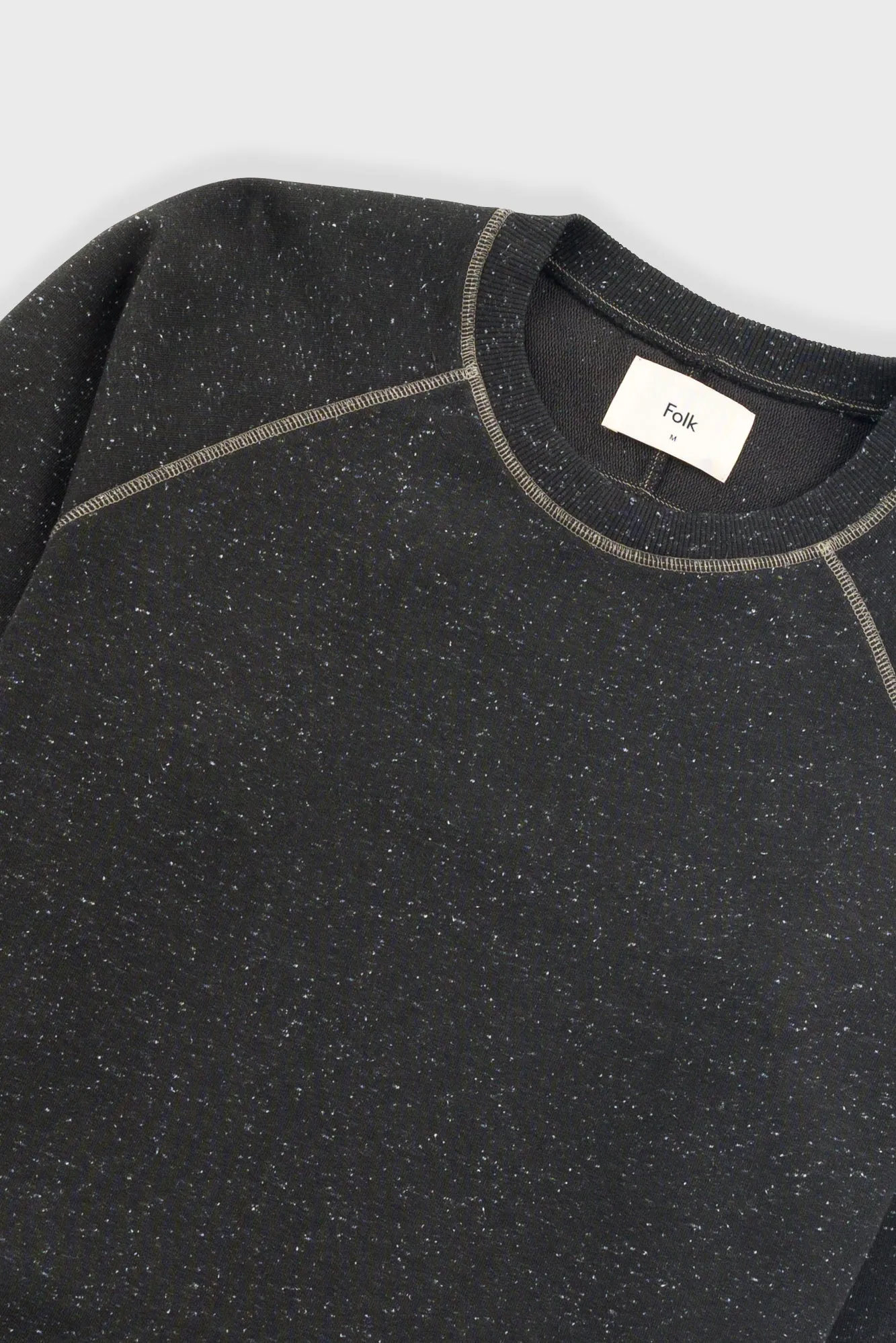 Engineered Raglan Sweat - Charcoal sold by Folk product image thumbnail 5