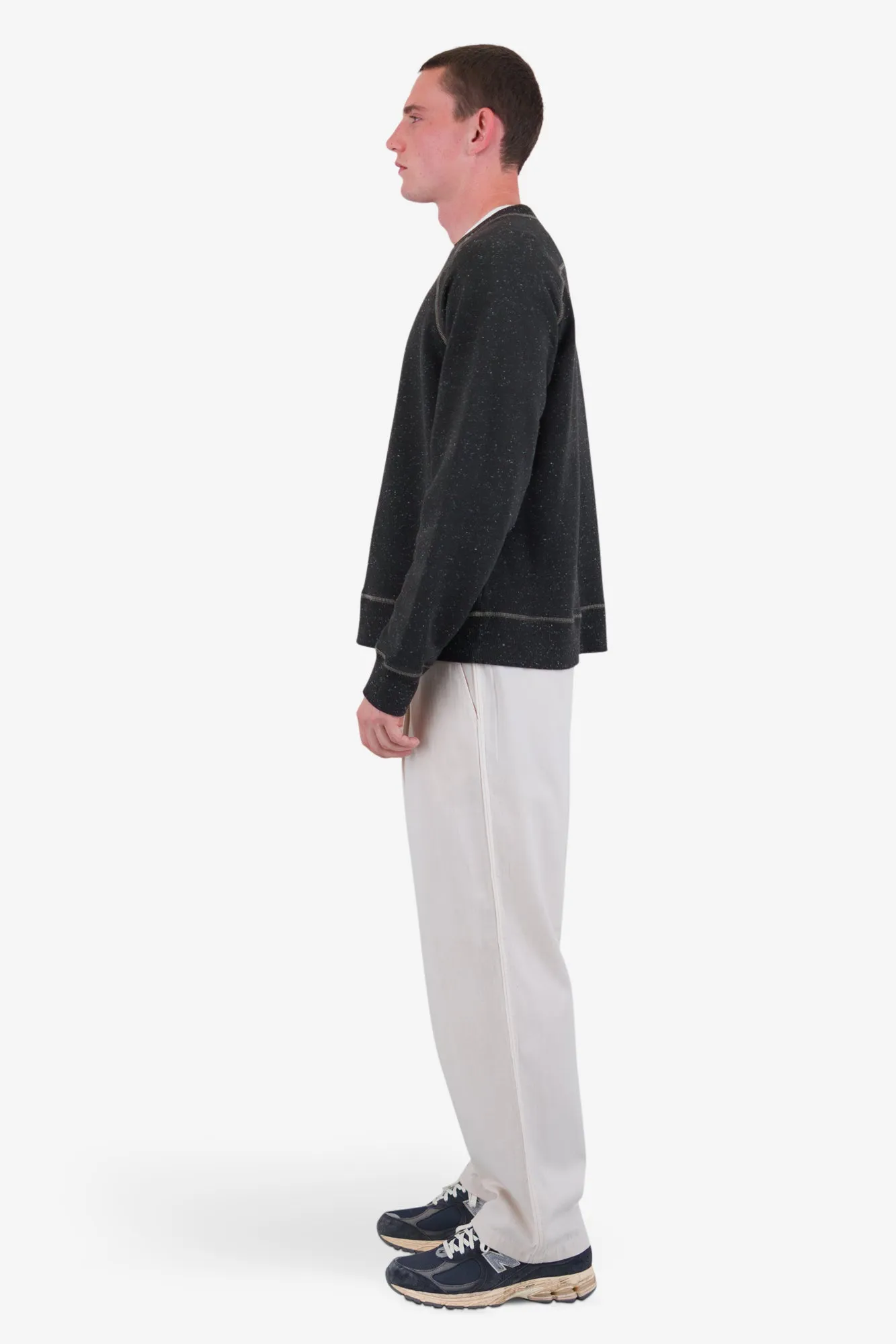 Engineered Raglan Sweat - Charcoal sold by Folk product image thumbnail 4