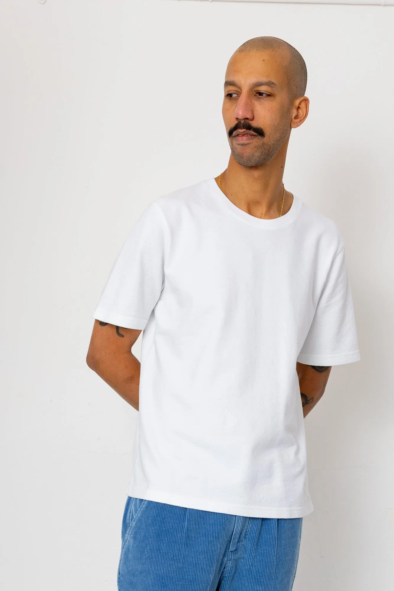 Short Sleeve Textured T-Shirt - White sold by Folk product image thumbnail 2