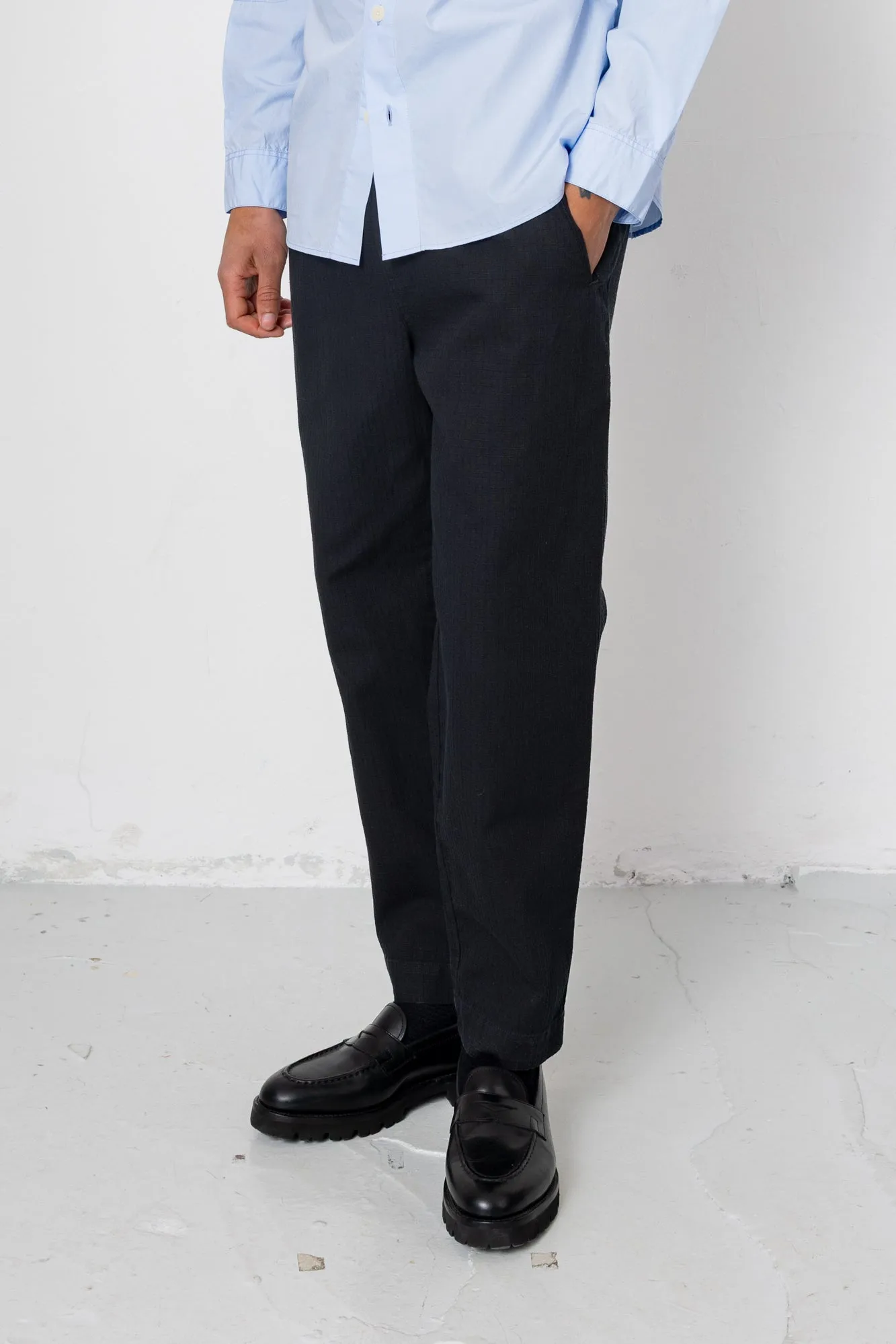 Drawcord Assembly Pant - Black Chunky Ripstop sold by Folk product image thumbnail 3