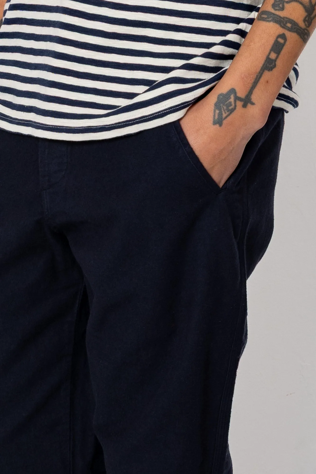 Lean Assembly Pant - Navy Moleskin sold by Folk product image thumbnail 3