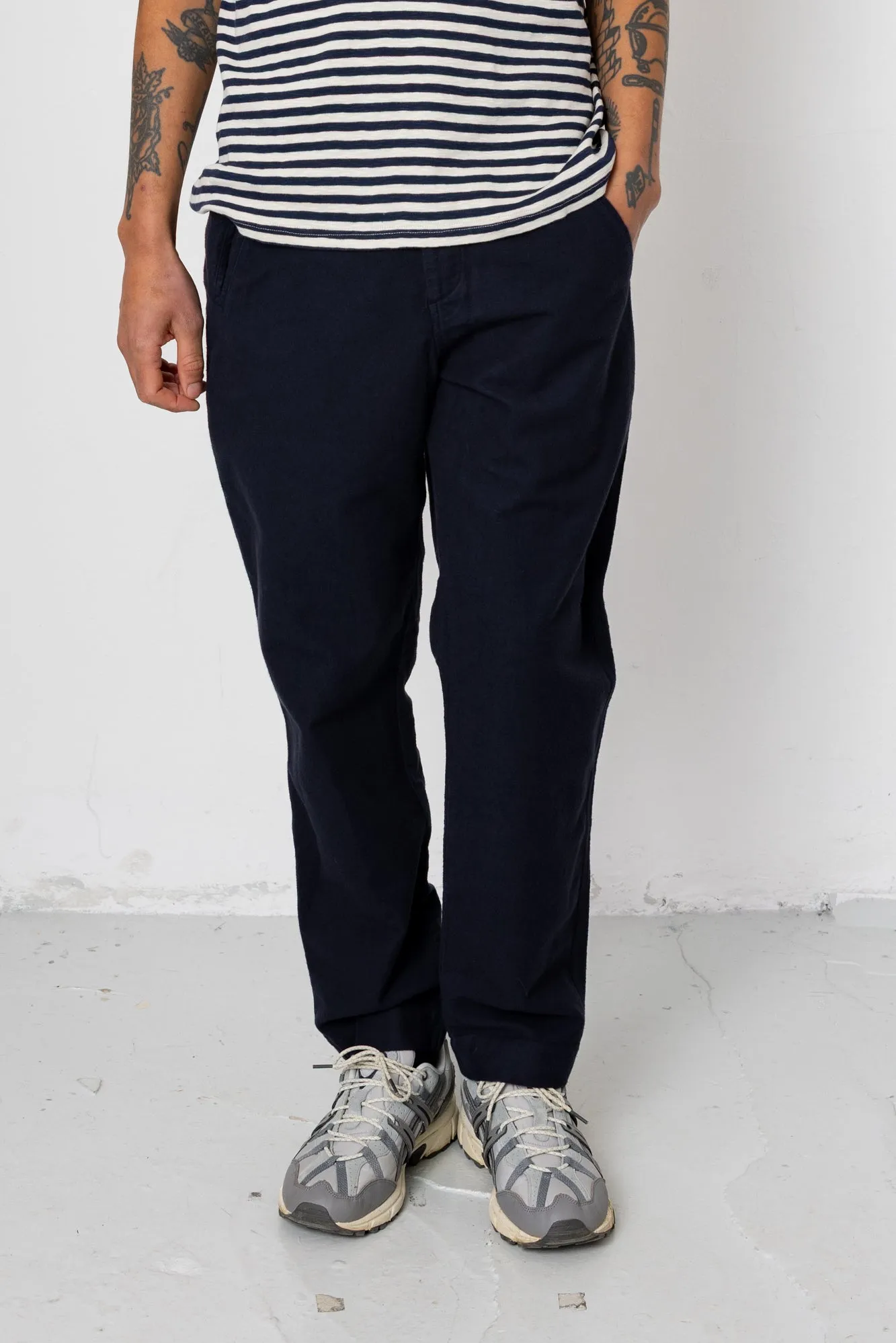 Lean Assembly Pant - Navy Moleskin sold by Folk product image thumbnail 2