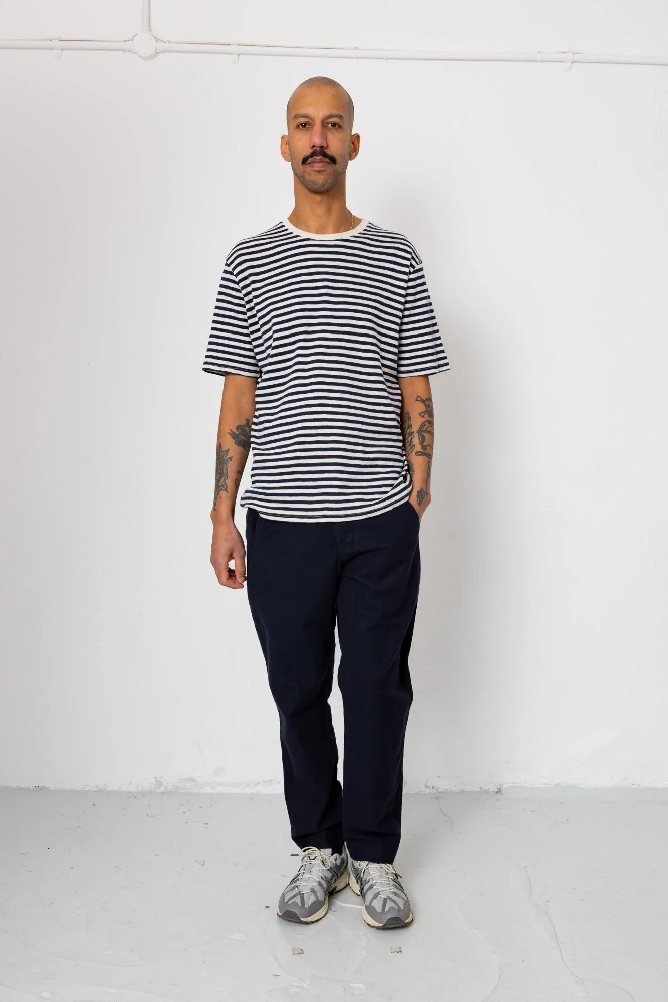 Lean Assembly Pant - Navy Moleskin sold by Folk