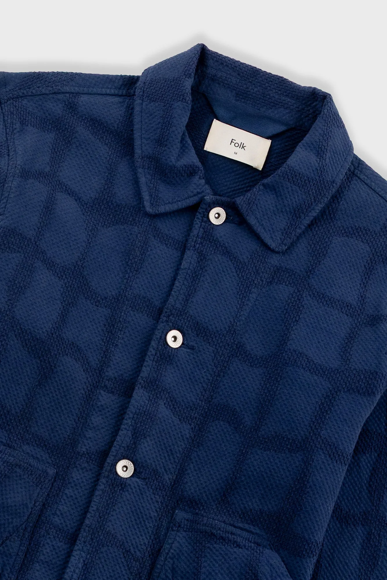 Prism Jacket - Irregular Block Jacquard Navy sold by Folk product image thumbnail 5