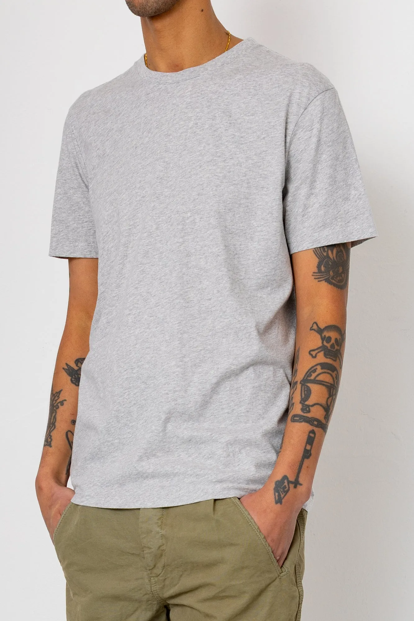 Assembly T-Shirt - Light Grey Melange sold by Folk product image thumbnail 5