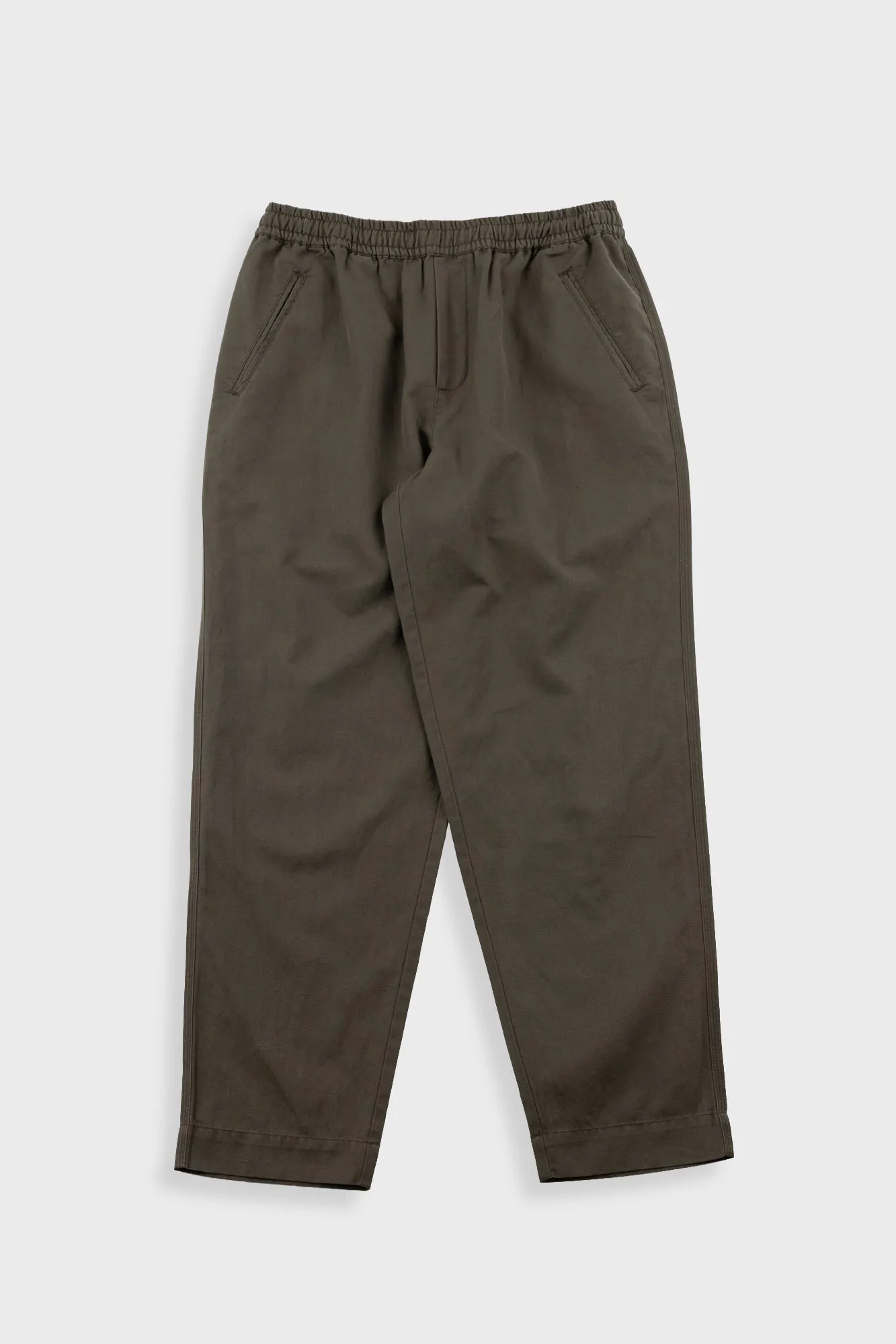 Drawcord Assembly Pant - Dark Olive Slub Linen sold by Folk