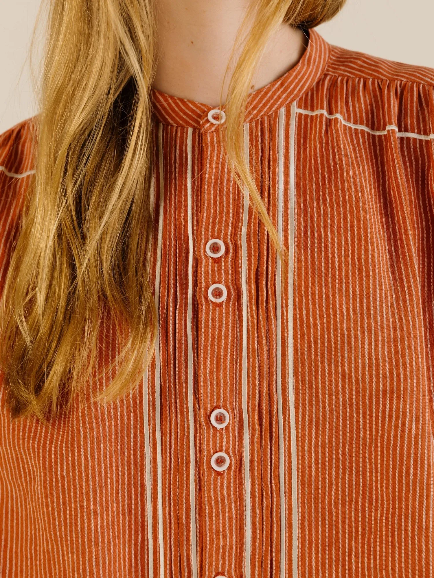 Sideline | Willow Shirt - Brick sold by Folk product image thumbnail 5