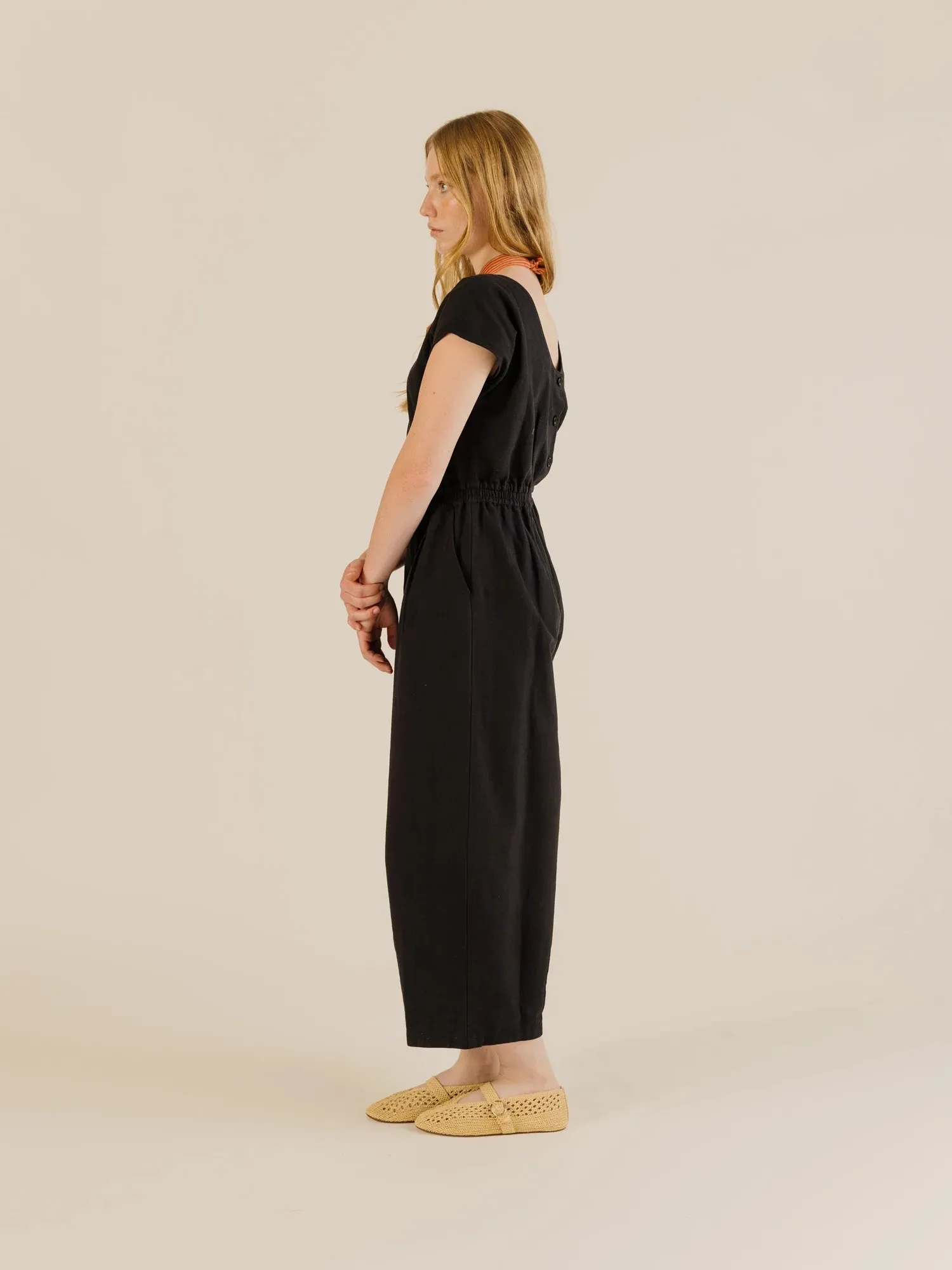 Sideline | Daisy Jumpsuit - Black sold by Folk product image thumbnail 3