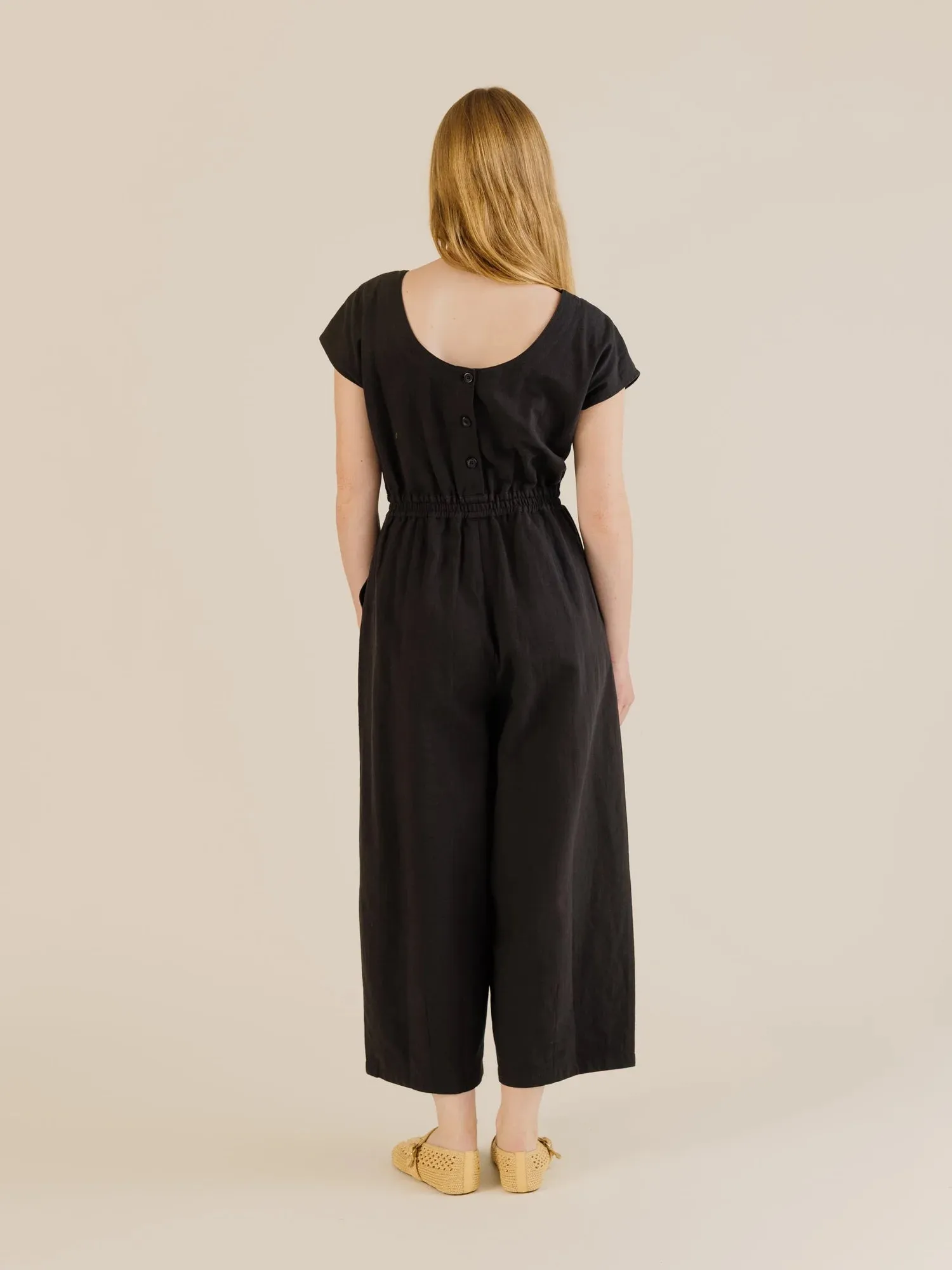 Sideline | Daisy Jumpsuit - Black sold by Folk product image thumbnail 4