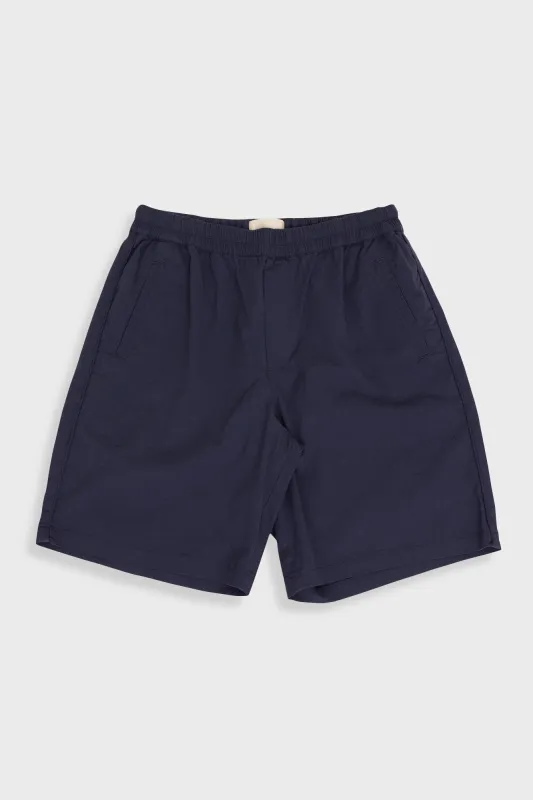Assembly Short - Navy Seersucker SS25 made by Folk