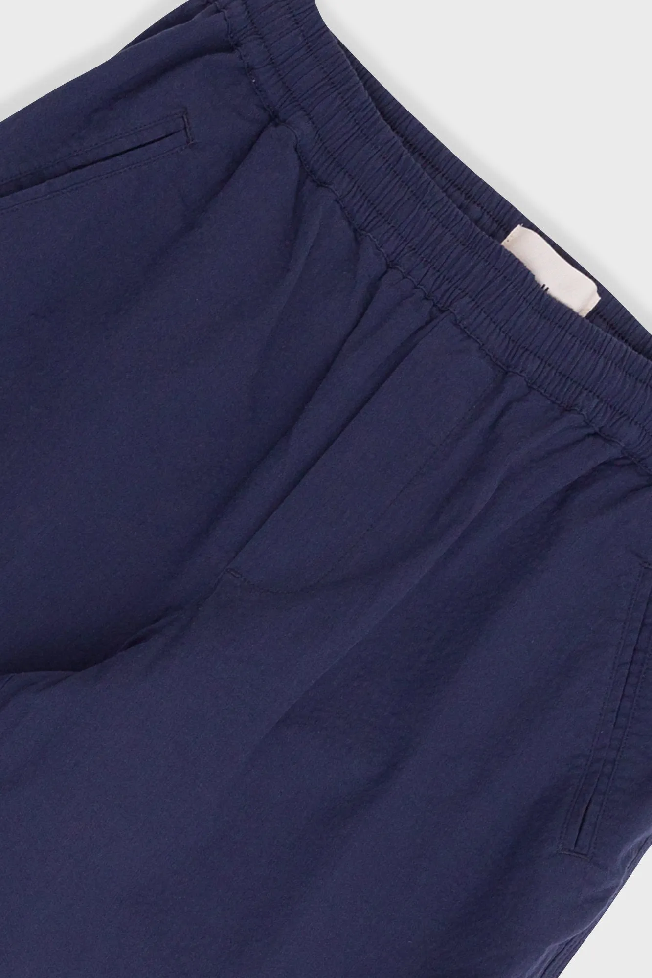 Drawcord Assembly Pant - Navy Seersucker sold by Folk product image thumbnail 5