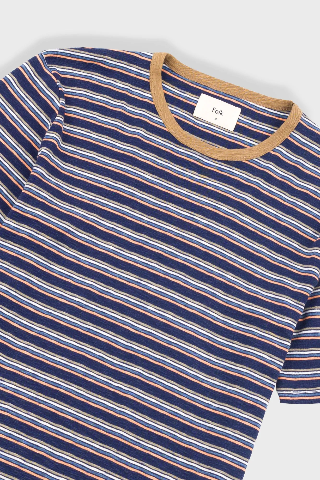 Multistripe T-Shirt - Navy Mix sold by Folk product image thumbnail 5