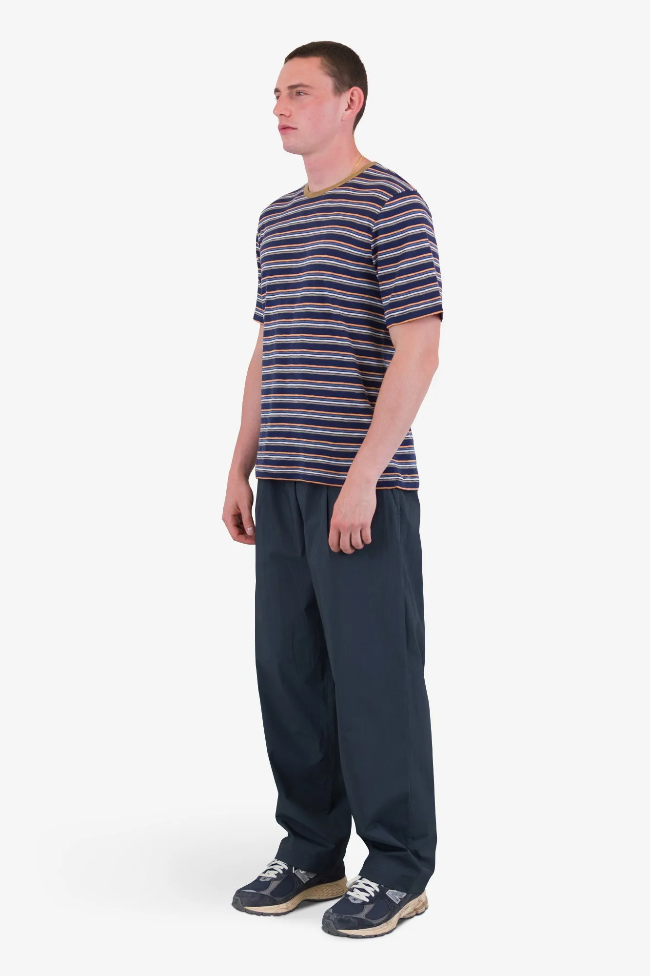 Multistripe T-Shirt - Navy Mix sold by Folk product image thumbnail 3