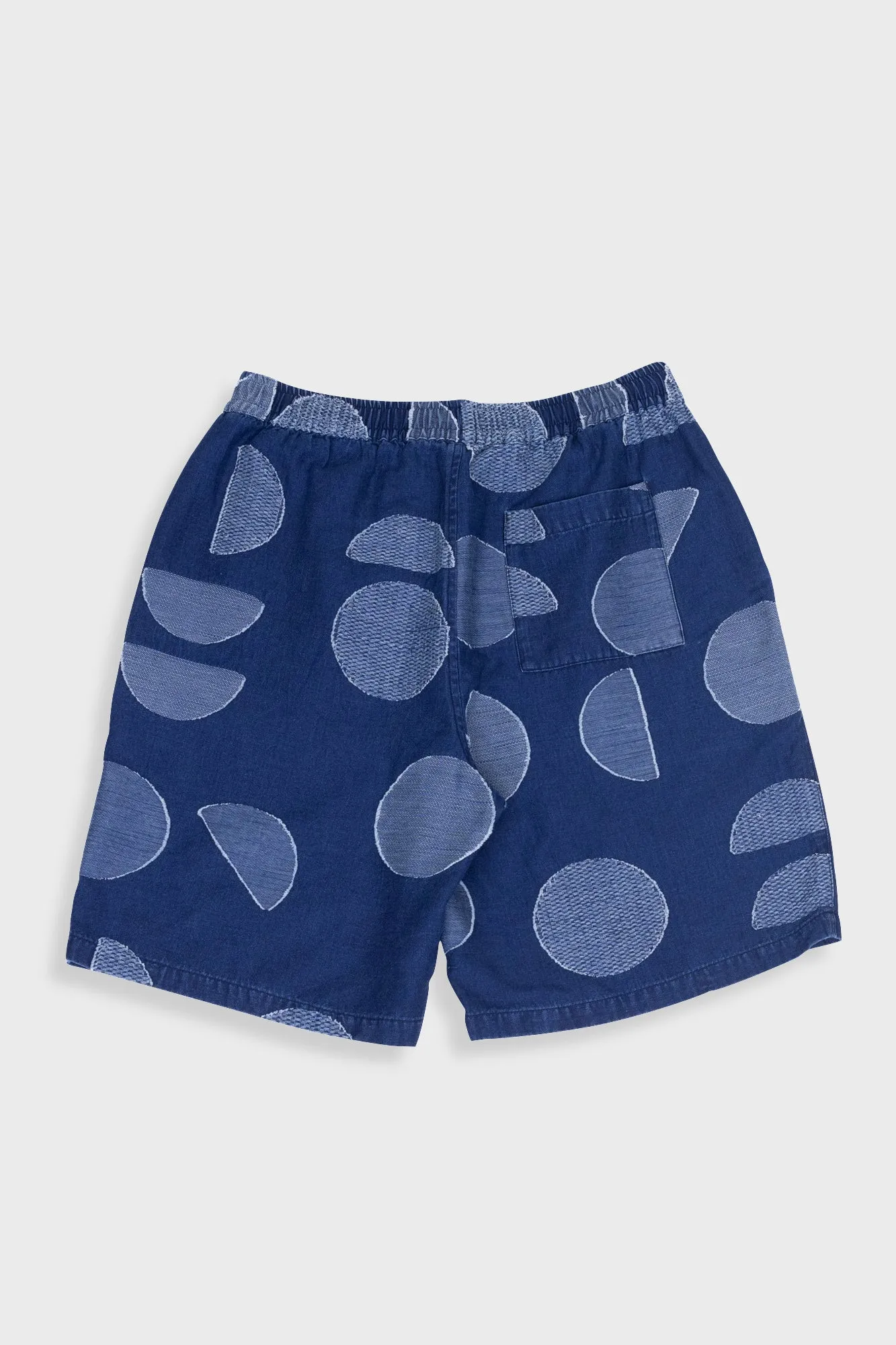 Relaxed Short - Indigo Circle Jacquard sold by Folk product image thumbnail 3