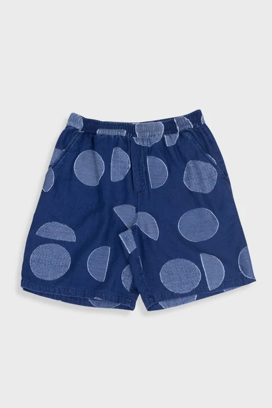 Relaxed Short - Indigo Circle Jacquard made by Folk