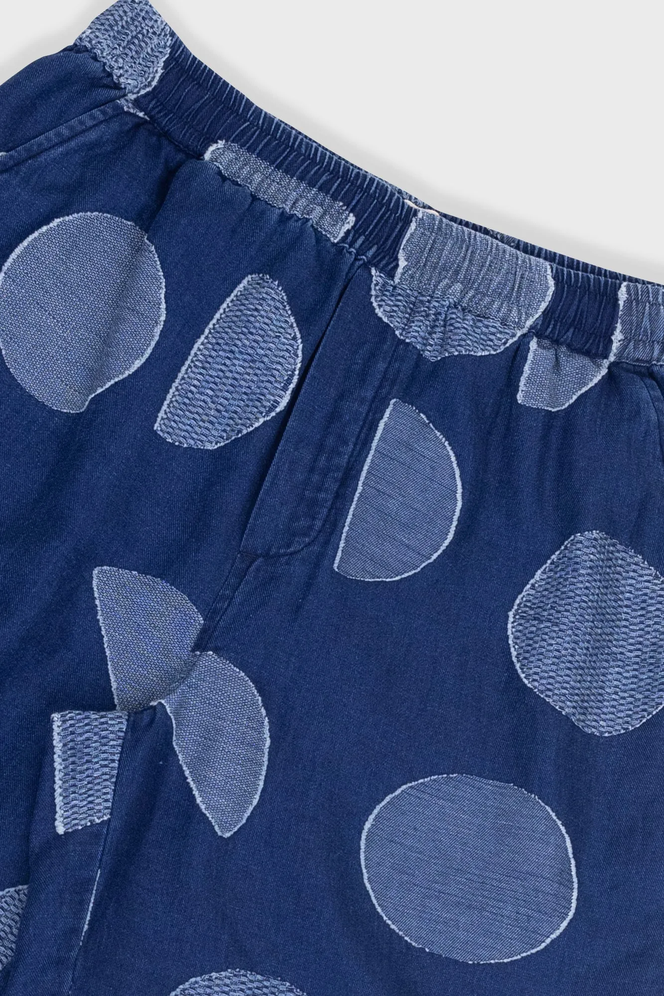 Relaxed Short - Indigo Circle Jacquard sold by Folk product image thumbnail 2