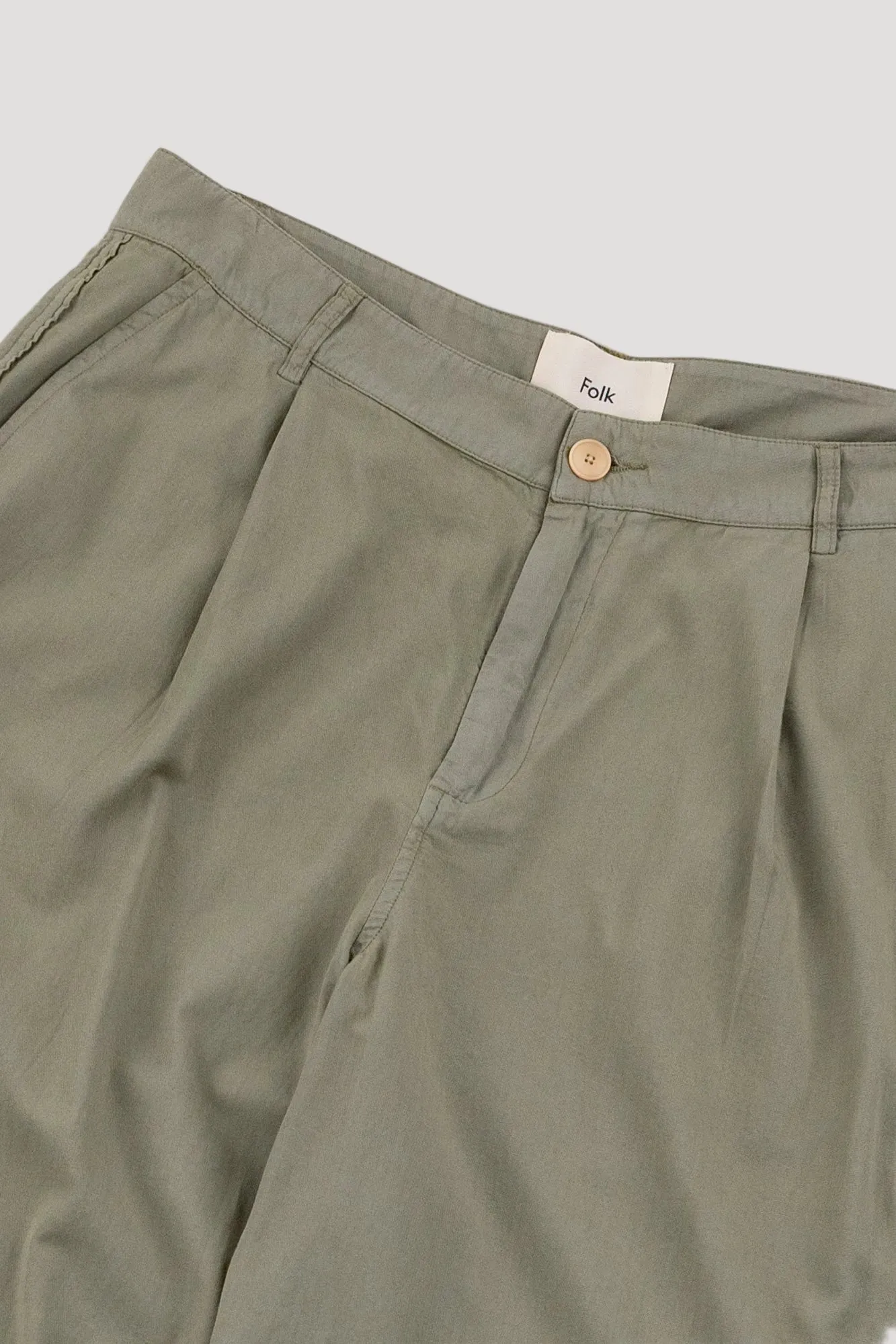 Wide Fit Trouser - Sage Summer Twill sold by Folk product image thumbnail 2