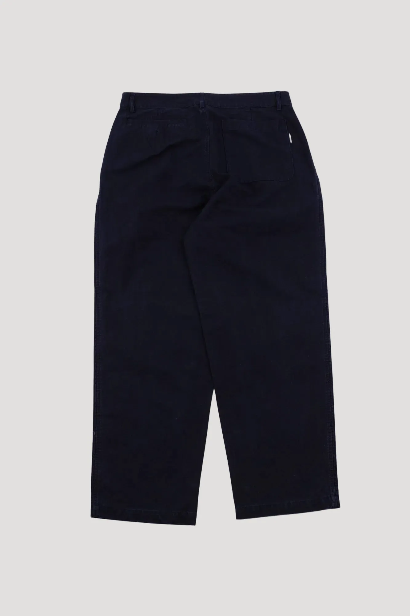 Wide Fit Trouser - Navy Linear Texture sold by Folk product image thumbnail 3