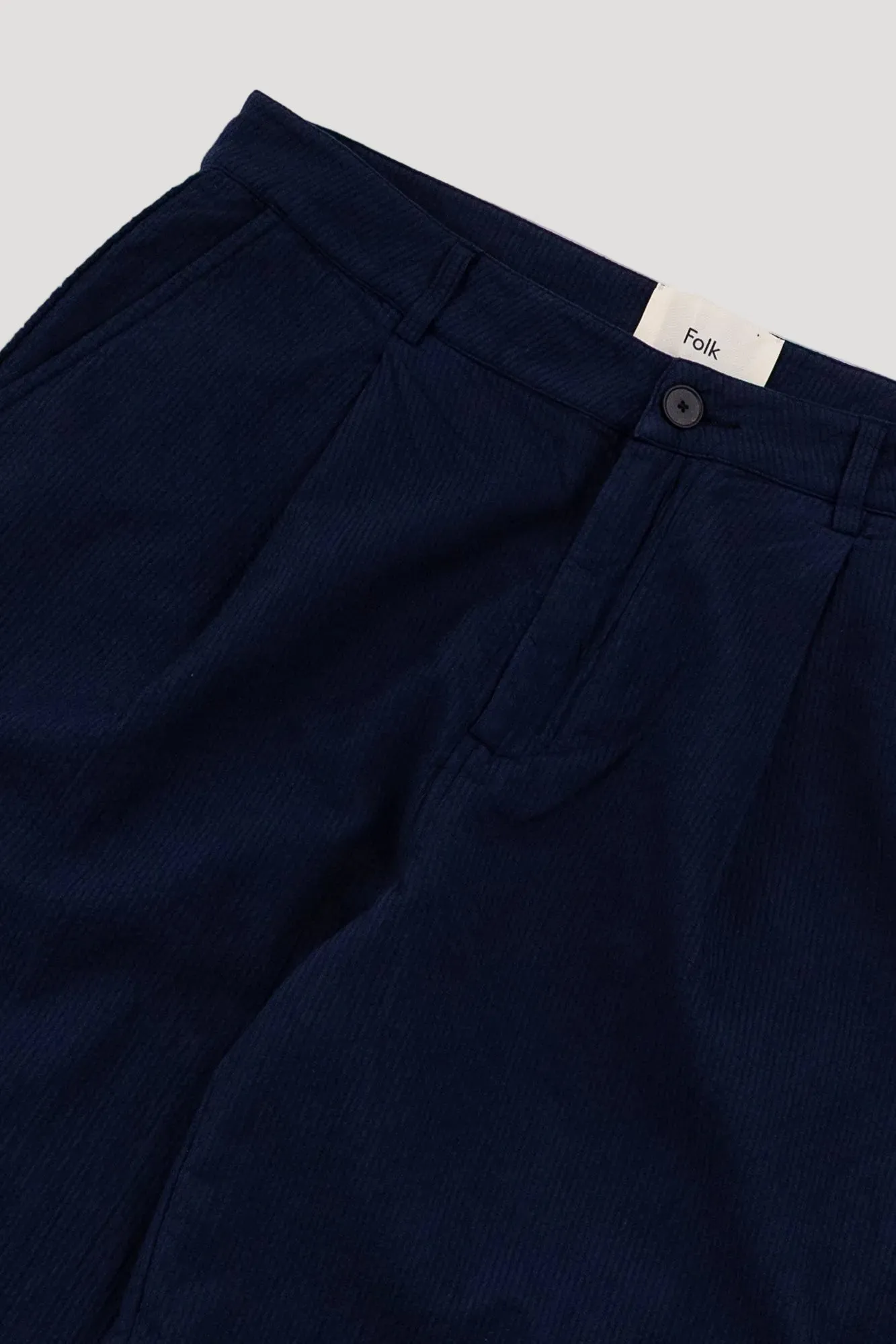 Wide Fit Trouser - Navy Topstitch sold by Folk product image thumbnail 2
