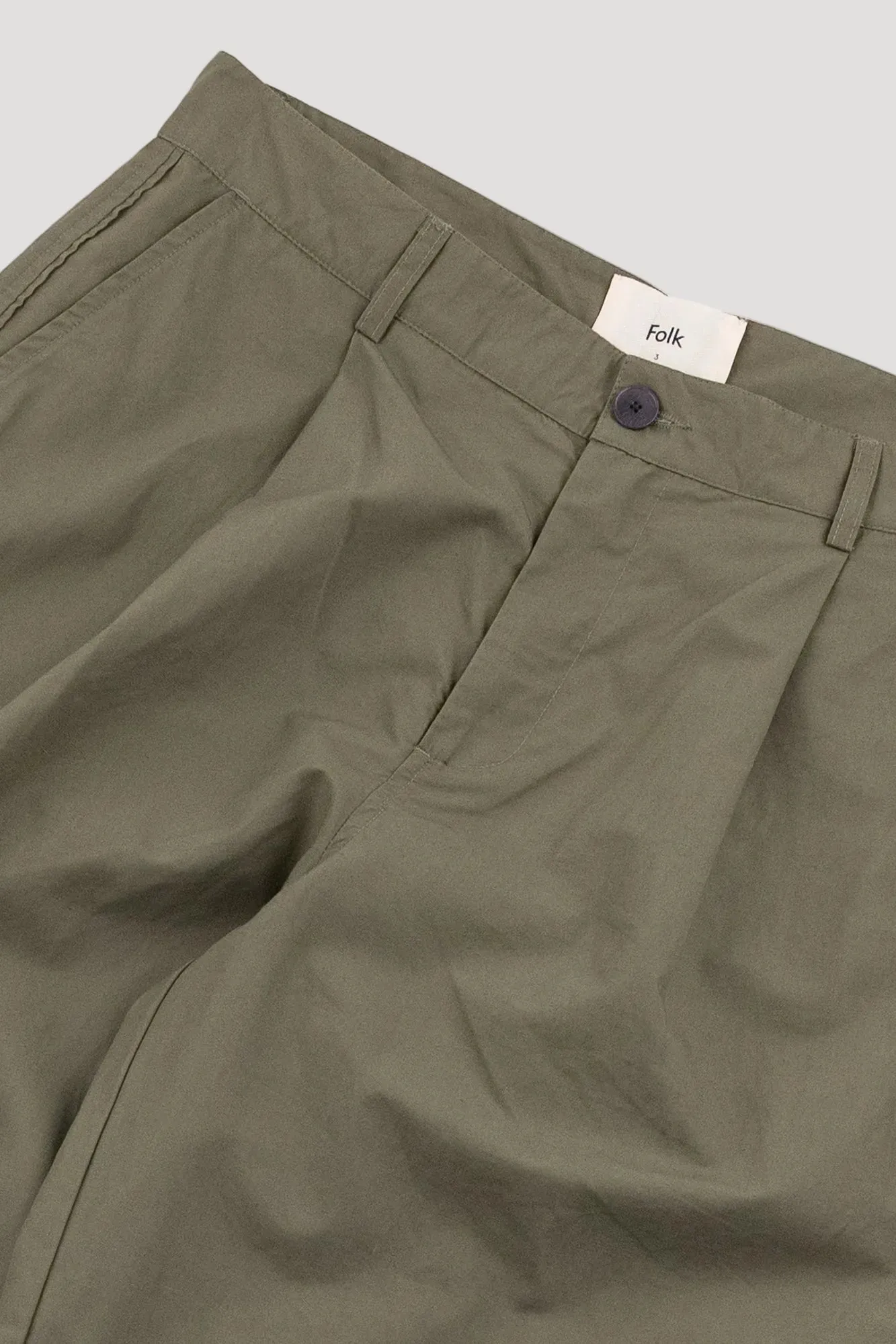 Wide Fit Trouser - Dark Sage sold by Folk product image thumbnail 2