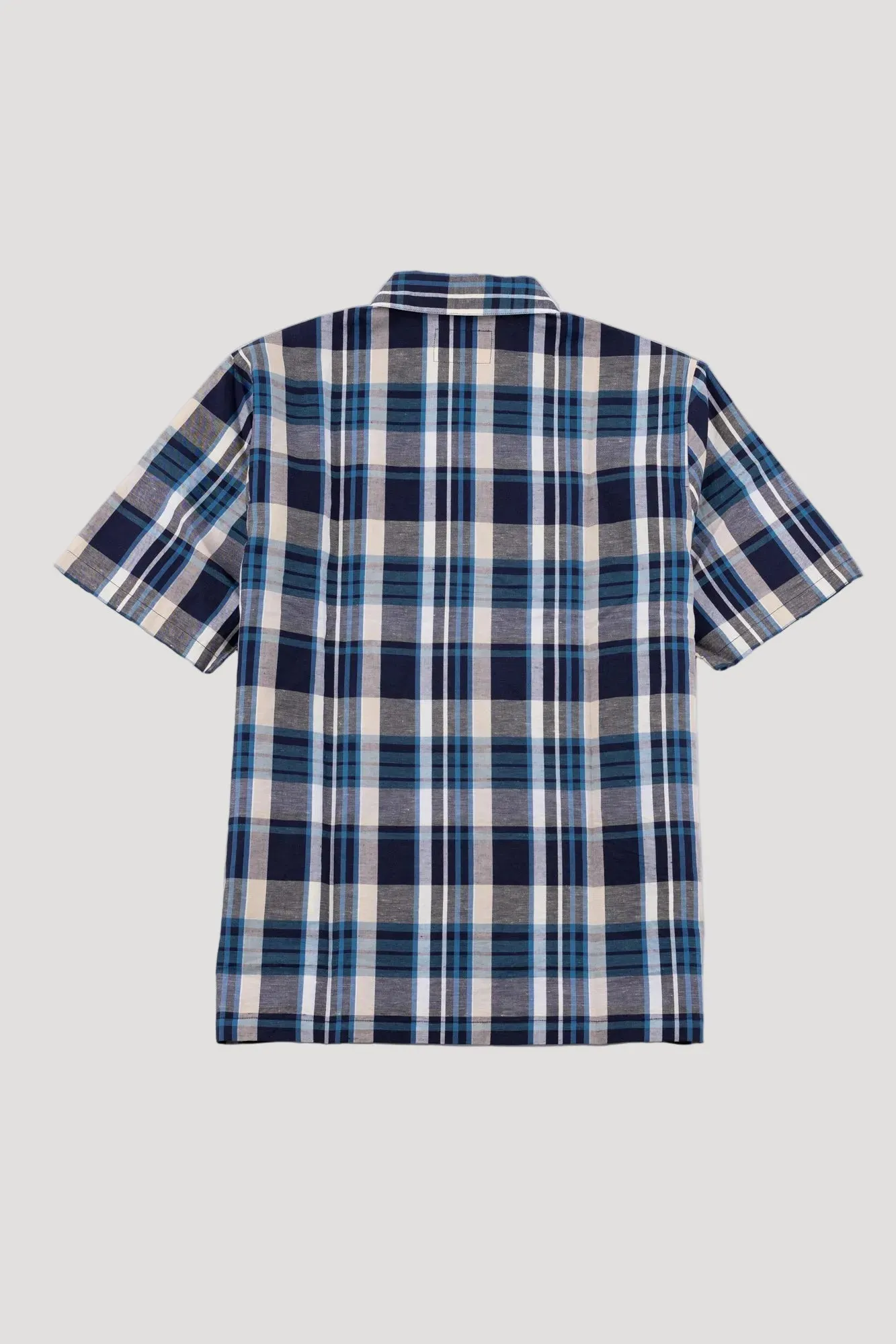 Gabe Shirt - Yellow Cyan Check sold by Folk product image thumbnail 3