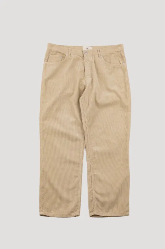 5 Pocket Trouser - Light Sand Cord made by Folk