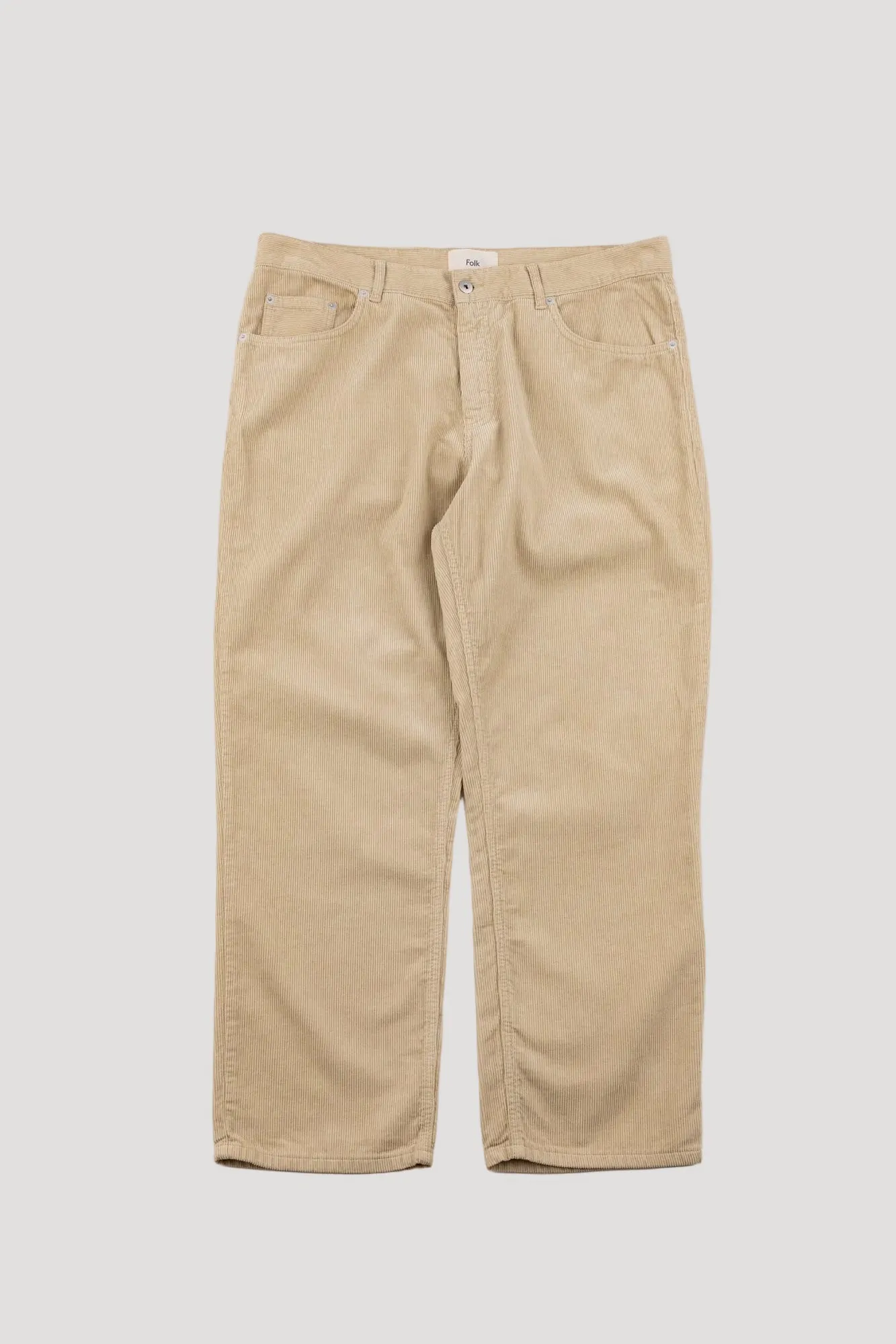 5 Pocket Trouser - Light Sand Cord sold by Folk