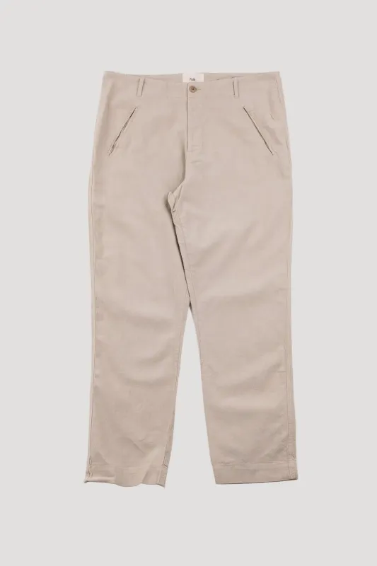Lean Assembly Pant - Stone Linen made by Folk
