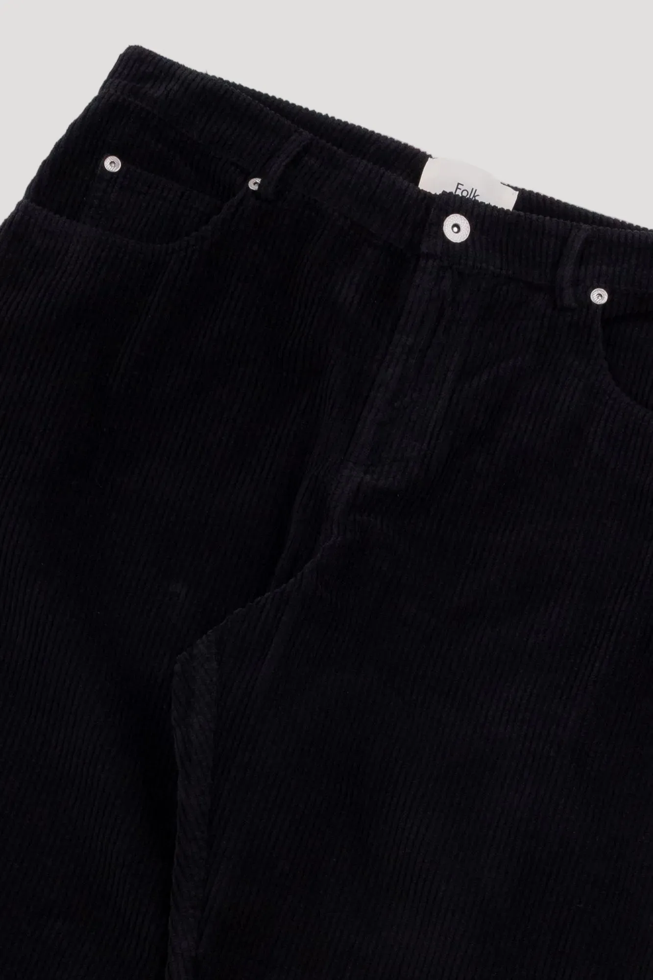 Barrel Leg Trouser - Black Heavy Cord sold by Folk product image thumbnail 2